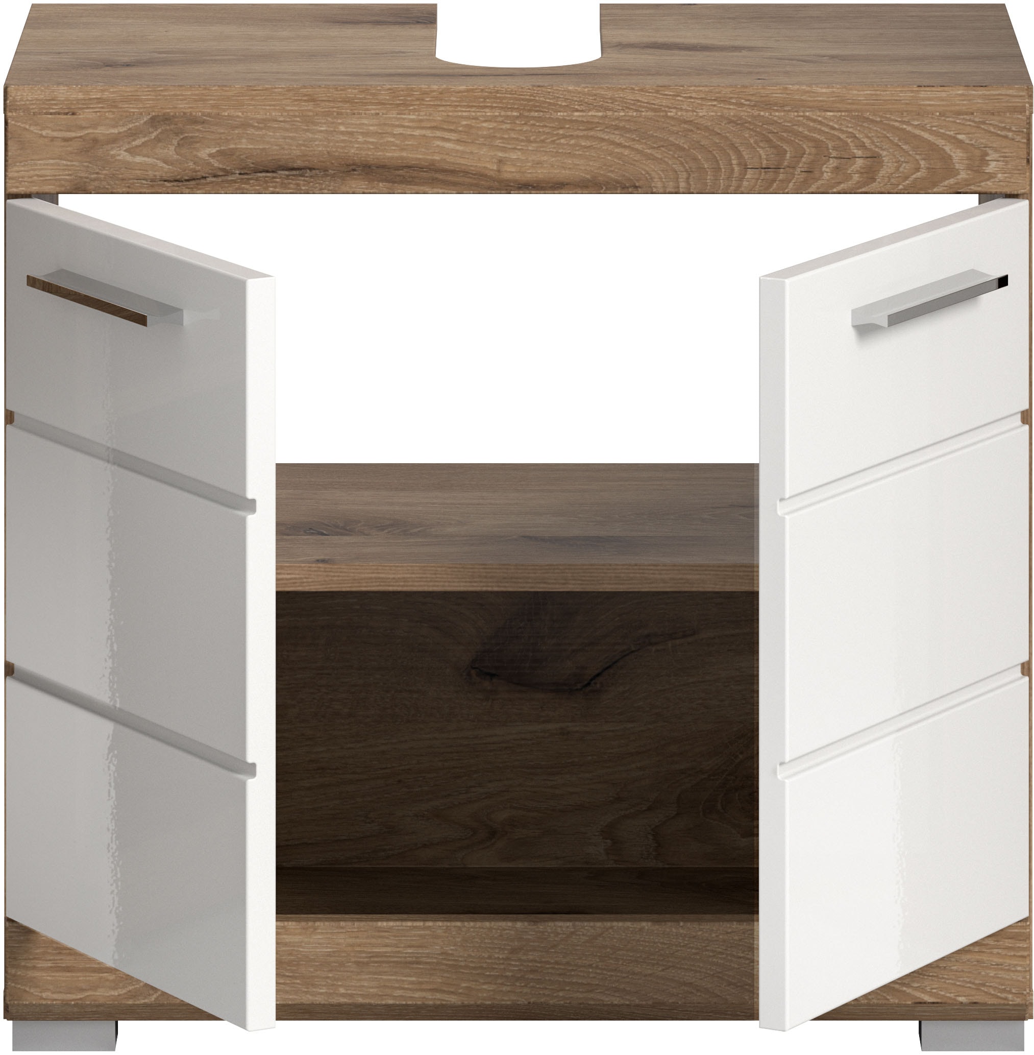 INOSIGN Waschbeckenunterschrank »SIENA, Breite 60cm, 2 Tür, 2 Fächer, mit Siphonausschnitt, MDF-Front«, (1 St., TOPSELLER!), in verschiedenen Farben erhältlich, Badmöbel, Badschrank, Kommode, Bad