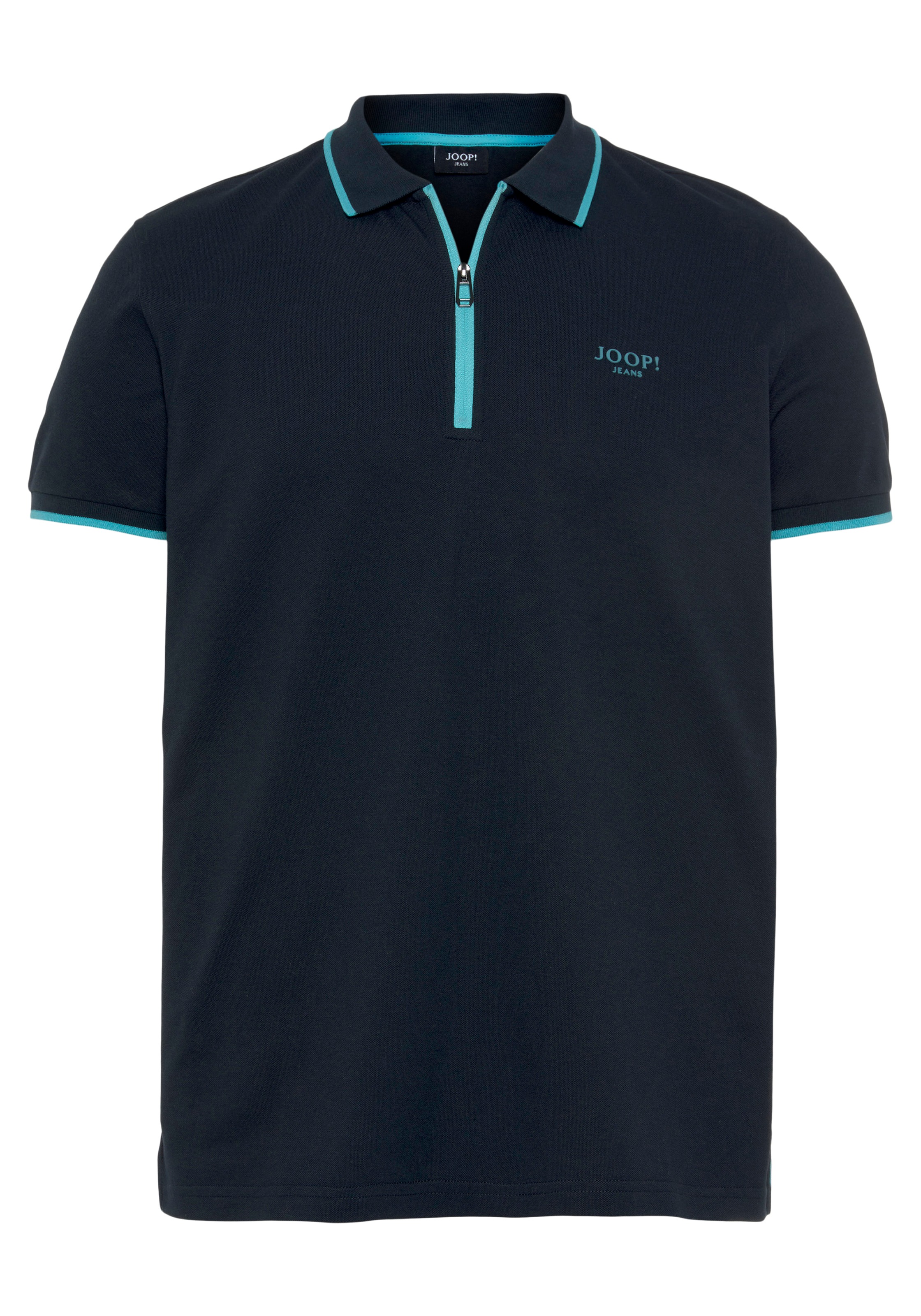 Joop Jeans Poloshirt »Adam«, mit kontrastfarbenem Reissverschluss am Ausschnitt kaufen