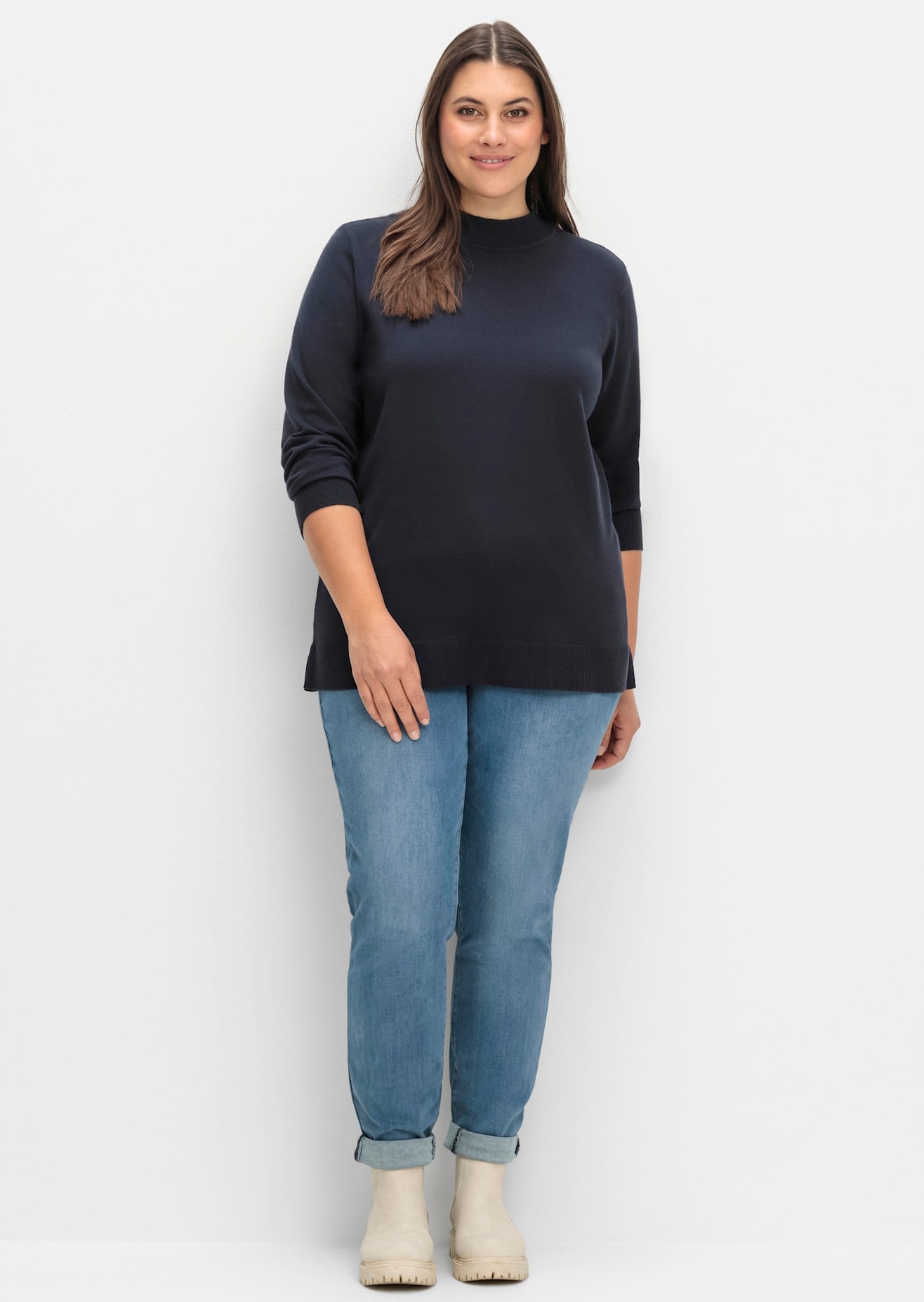 Sheego Strickpullover »Strickpullover«