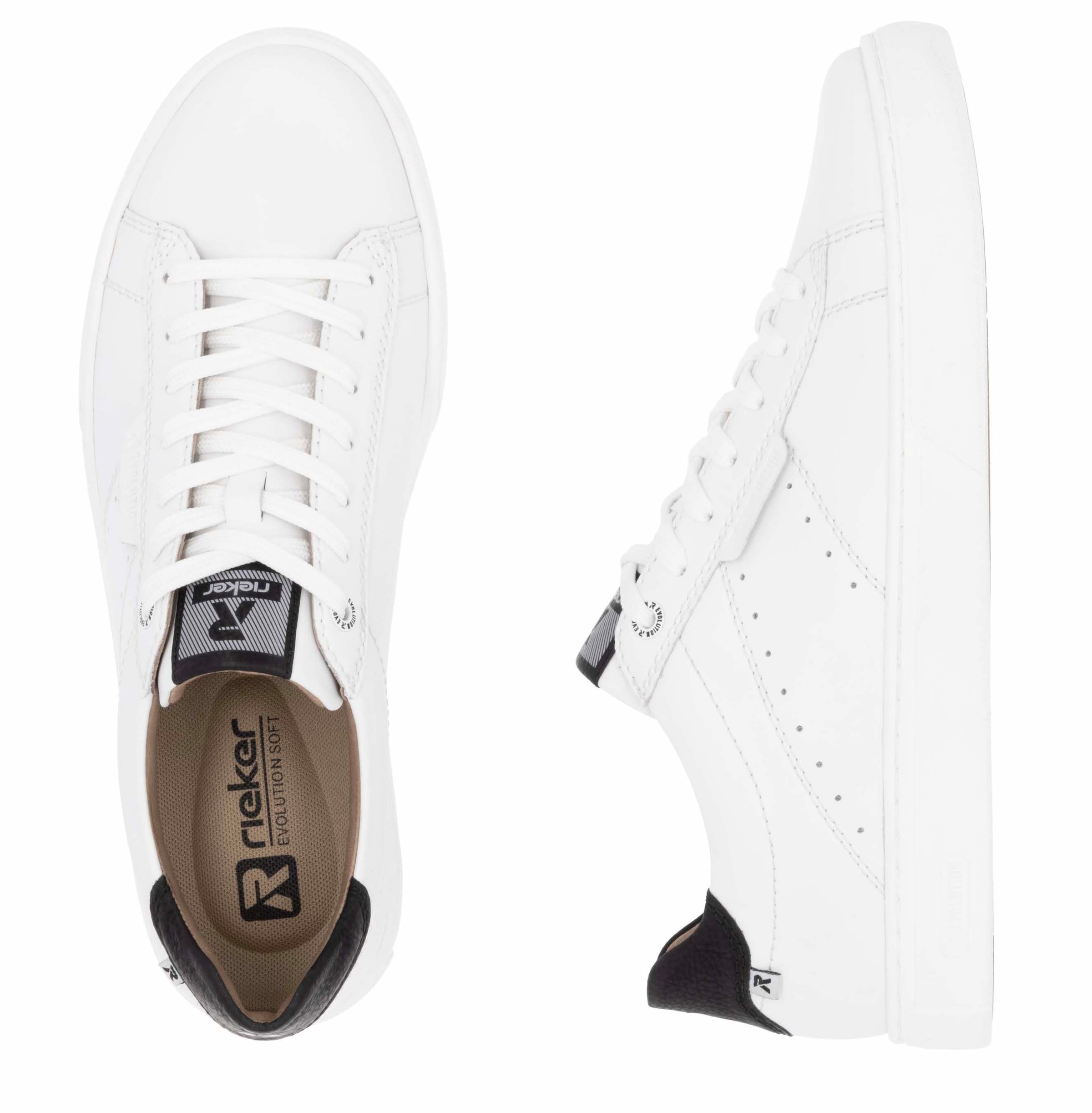 RIEKER Sport Sneaker, Freizeitschuh, Halbschuh, Schnürschuh mit Soft-Einlage