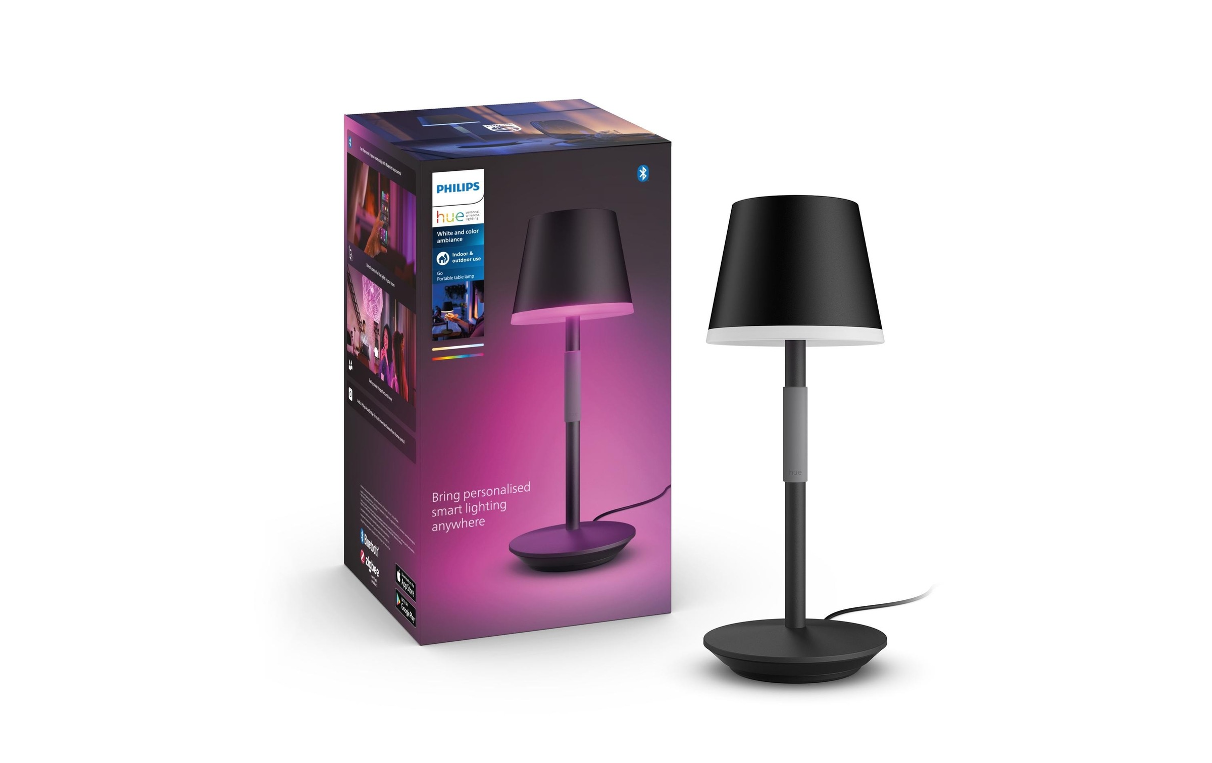 Philips Hue Tischleuchte »Philips Hue White & Color Ambiance« Neutralweiss