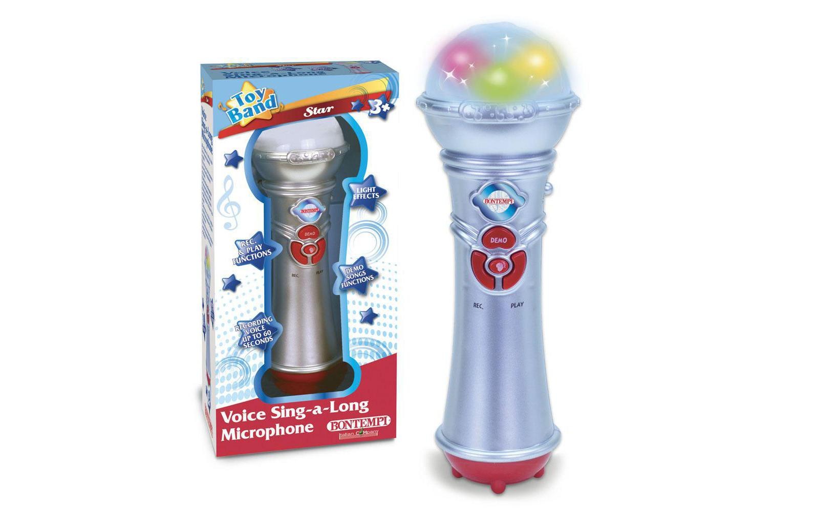 Bontempi Spielzeug-Musikinstrument »Karaoke Mik«, Batterien werden benötigt 3x 1.5 V R03 AAA (Nicht enthalten)