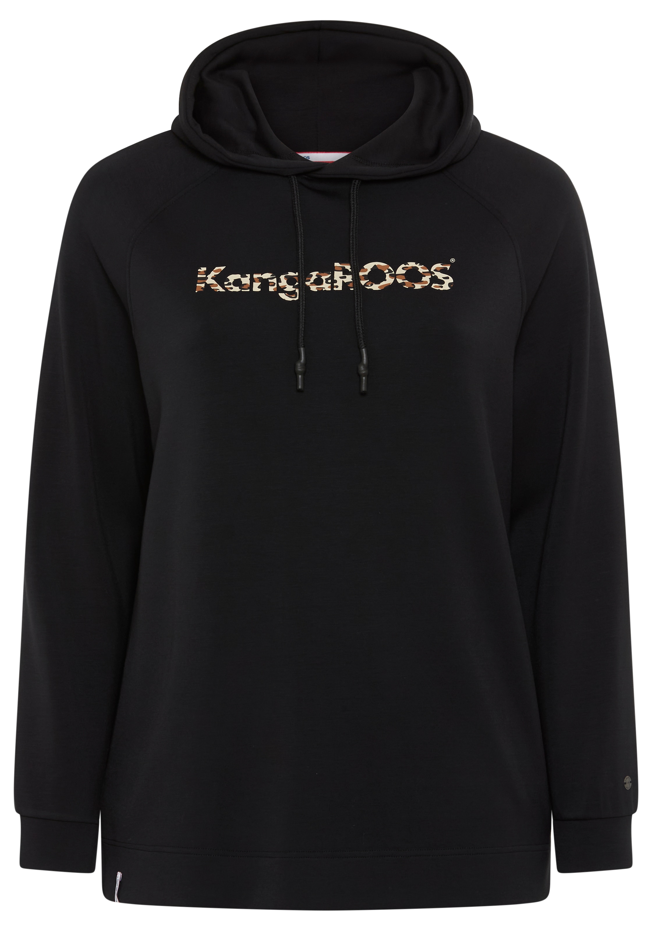 KangaROOS Kapuzensweatshirt, aus glatter Sweatware, grosse Grössen