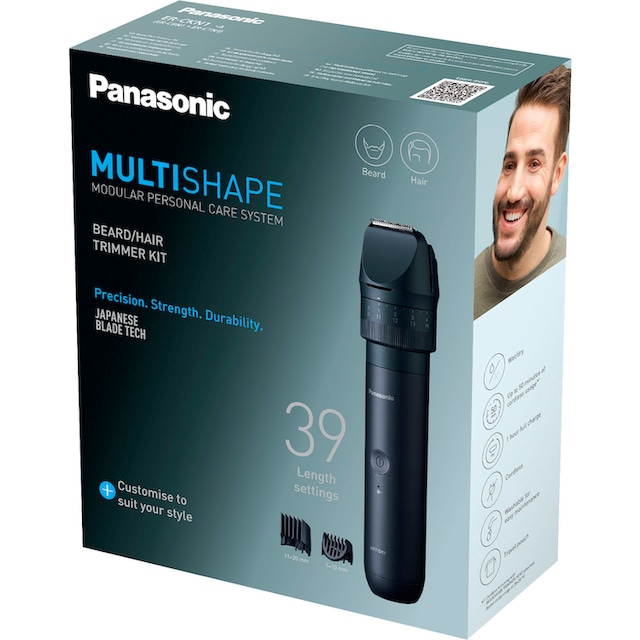 ❤ Panasonic Haar- und Bartschneider »Multishape Starter Kit Bart & Haare  (NiMH-Akku) ER-CKN1-A301«, 2 Aufsätze ordern im Jelmoli-Online Shop