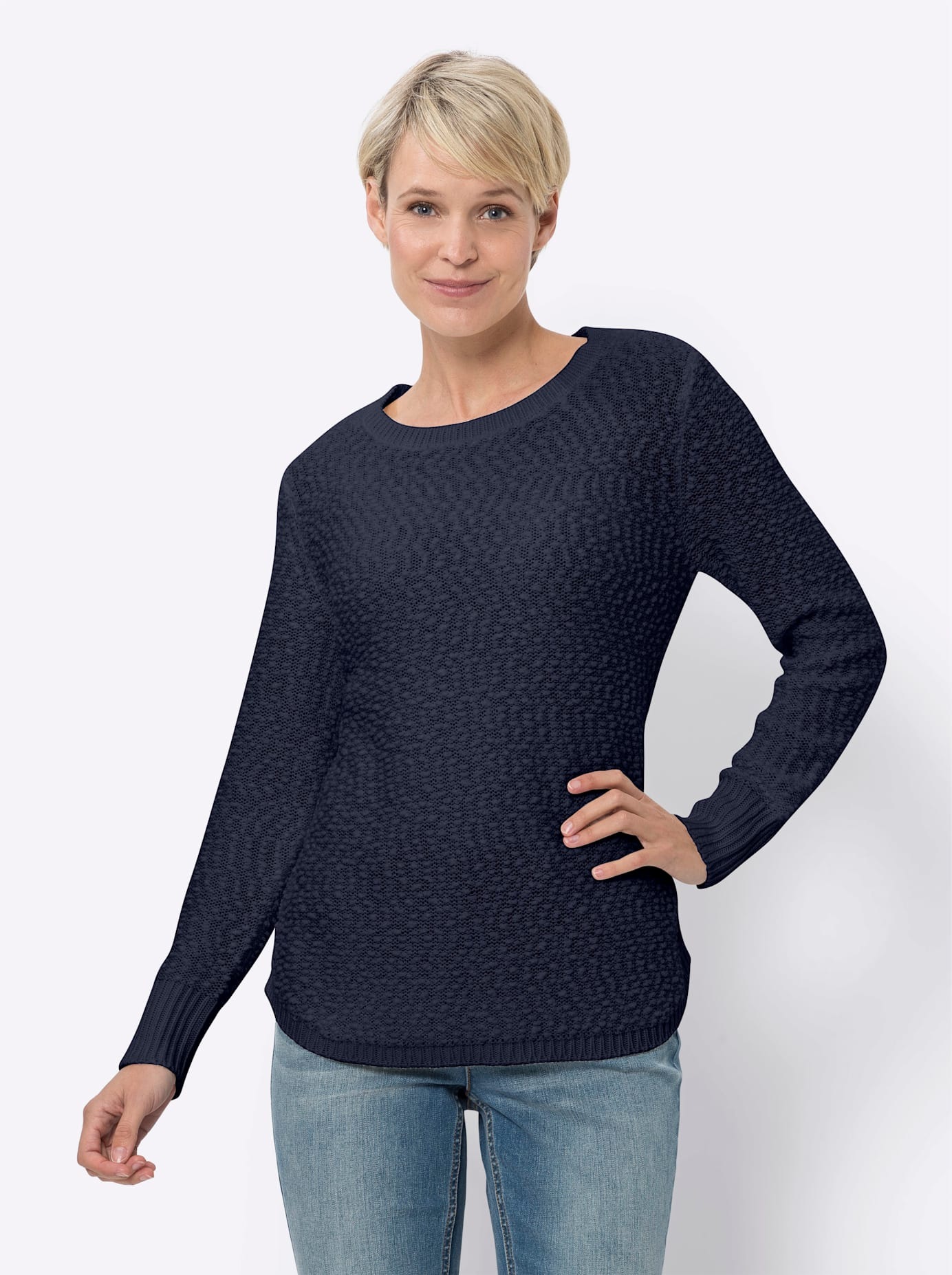 Classic Basics Rundhalspullover »Langarm-Pullover«