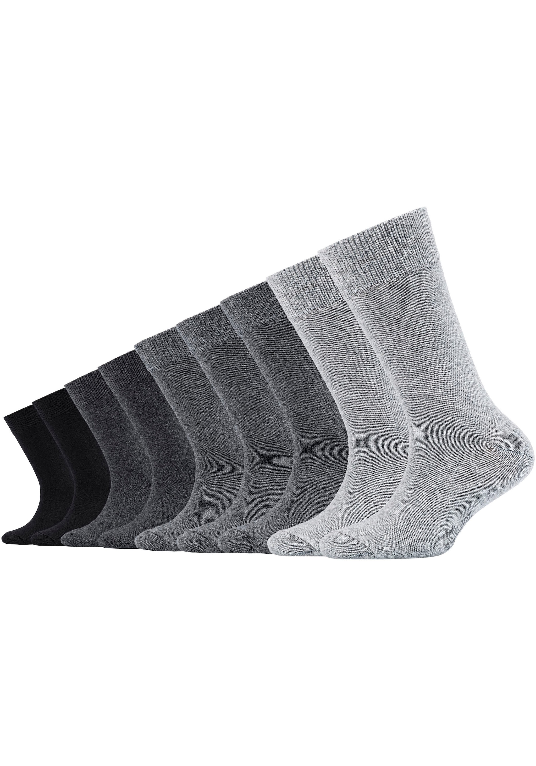 Socken, (9er Pack), mit weichem Bund