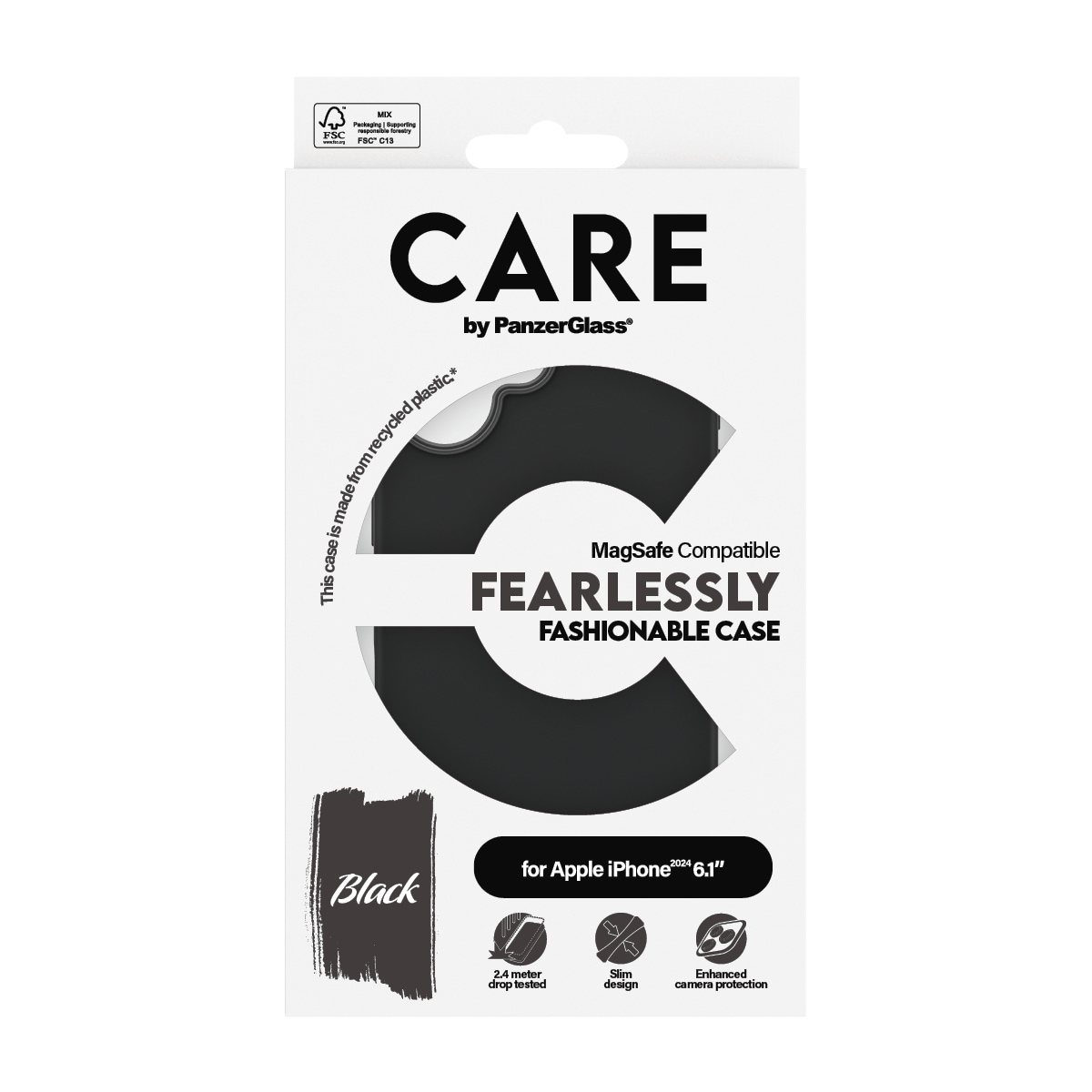CARE by PanzerGlass Handyhülle »Fashionable Case für Apple iPhone 16«, Backcover, Schutzhülle, Handyschutzhülle, Case, Schutzcase, stossfest