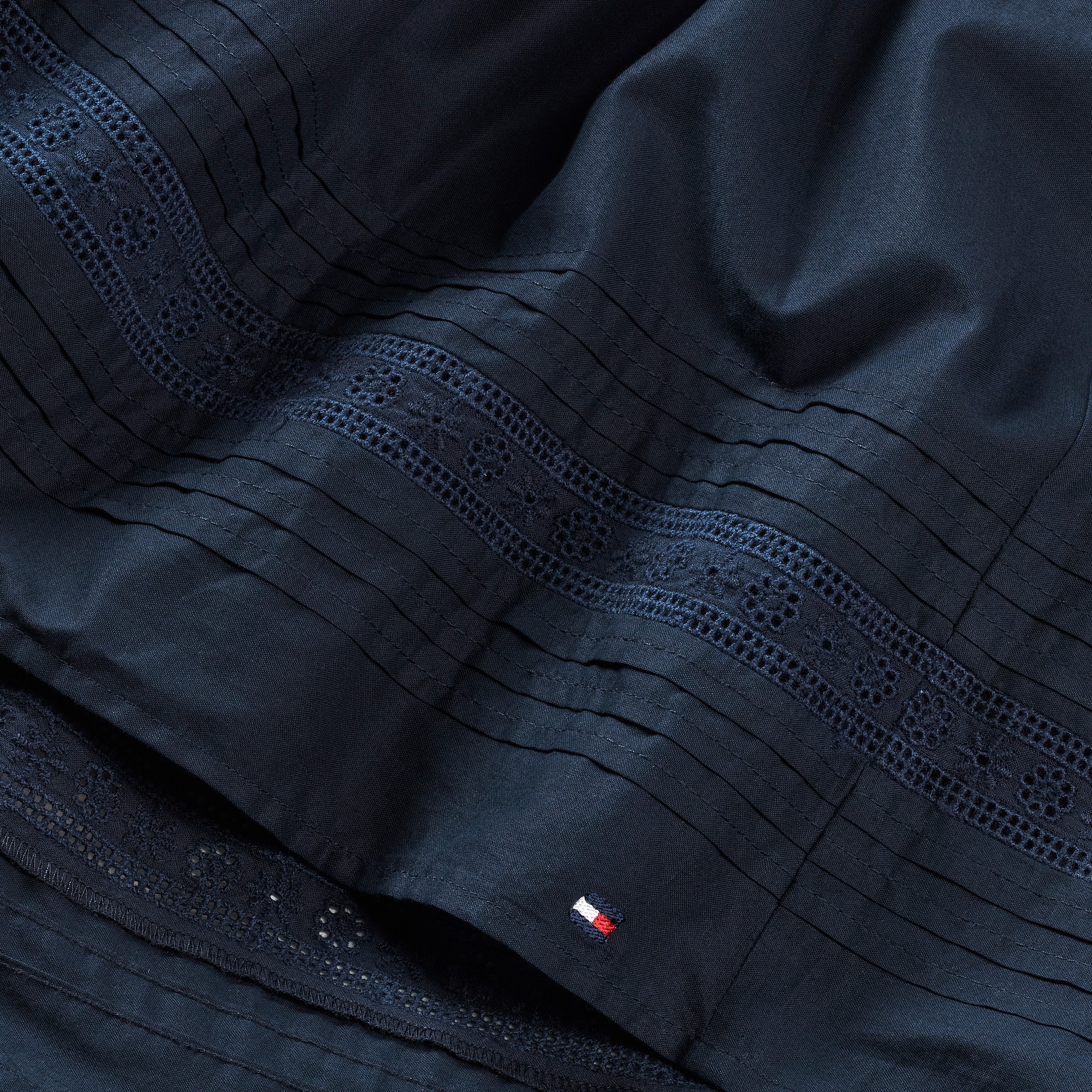 Tommy Hilfiger Webrock »EMBROIDERED TAPE SKIRT«, für Kinder bis 16 Jahre, mit Stickerei