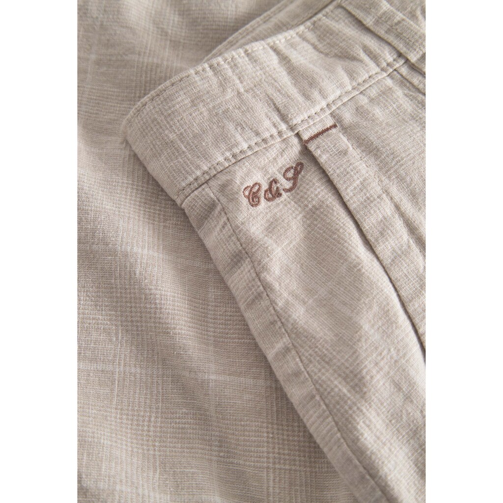 Leinenhose »Colours&Sons Shorts Linen Blend Check«