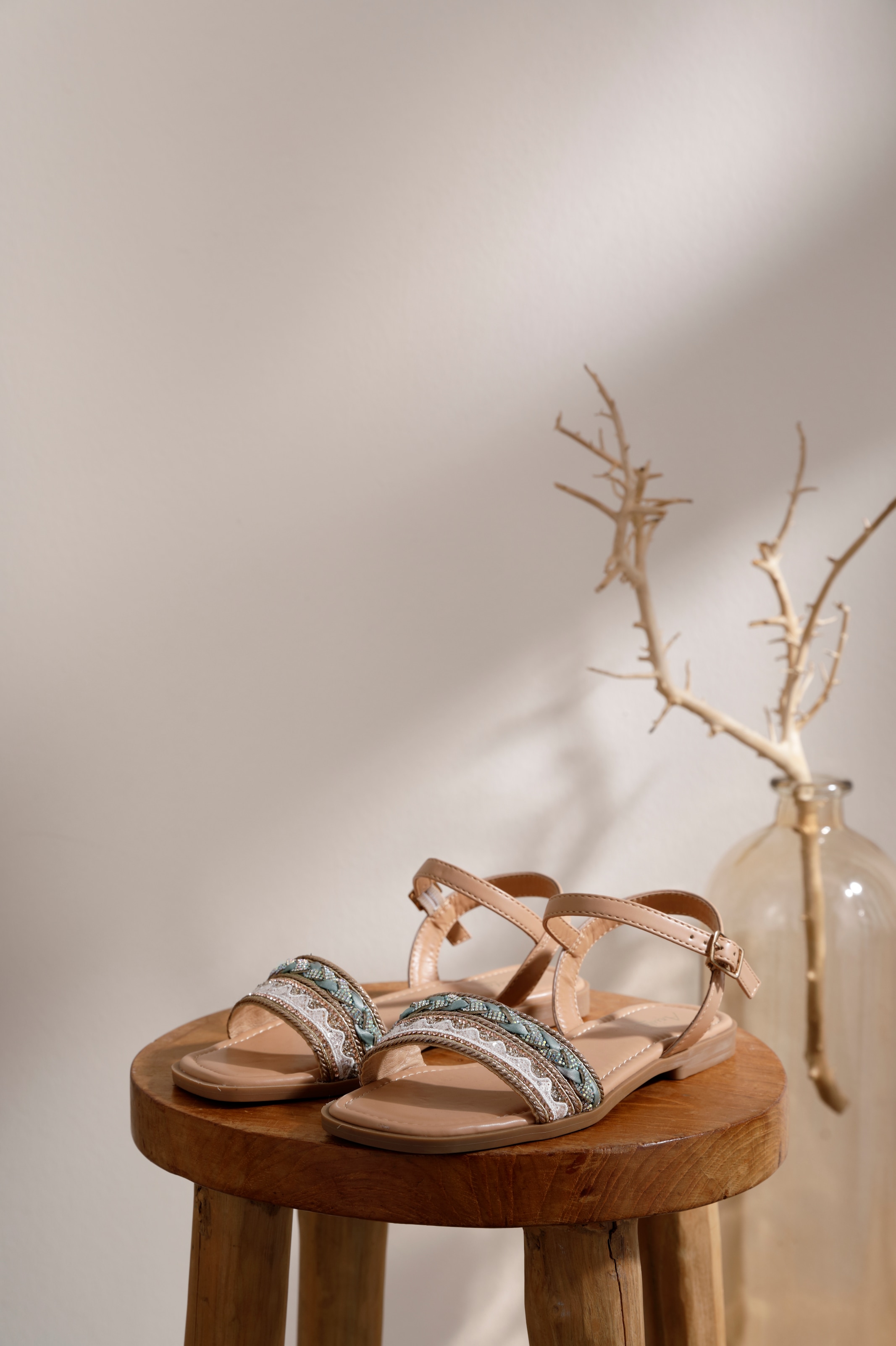 Aniston SHOES Riemchensandale, Sommerschuh, Sandalette, Glitzersteine - NEUE KOLLEKTION