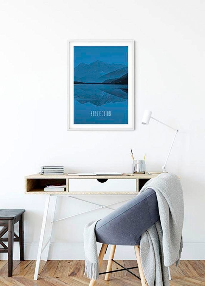 Poster Schlafzimmer, im ❤ Shop »Word Blue«, Reflection Wohnzimmer Kinderzimmer, bestellen Natur, (1 Lake St.), Komar Jelmoli-Online
