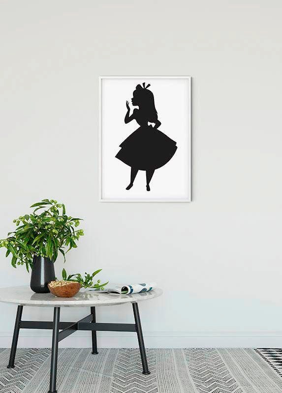 ✵ Komar Poster »Alice Silhouette«, Jelmoli-Versand günstig Kinderzimmer, Disney, Wohnzimmer | St.), Schlafzimmer, (1 kaufen