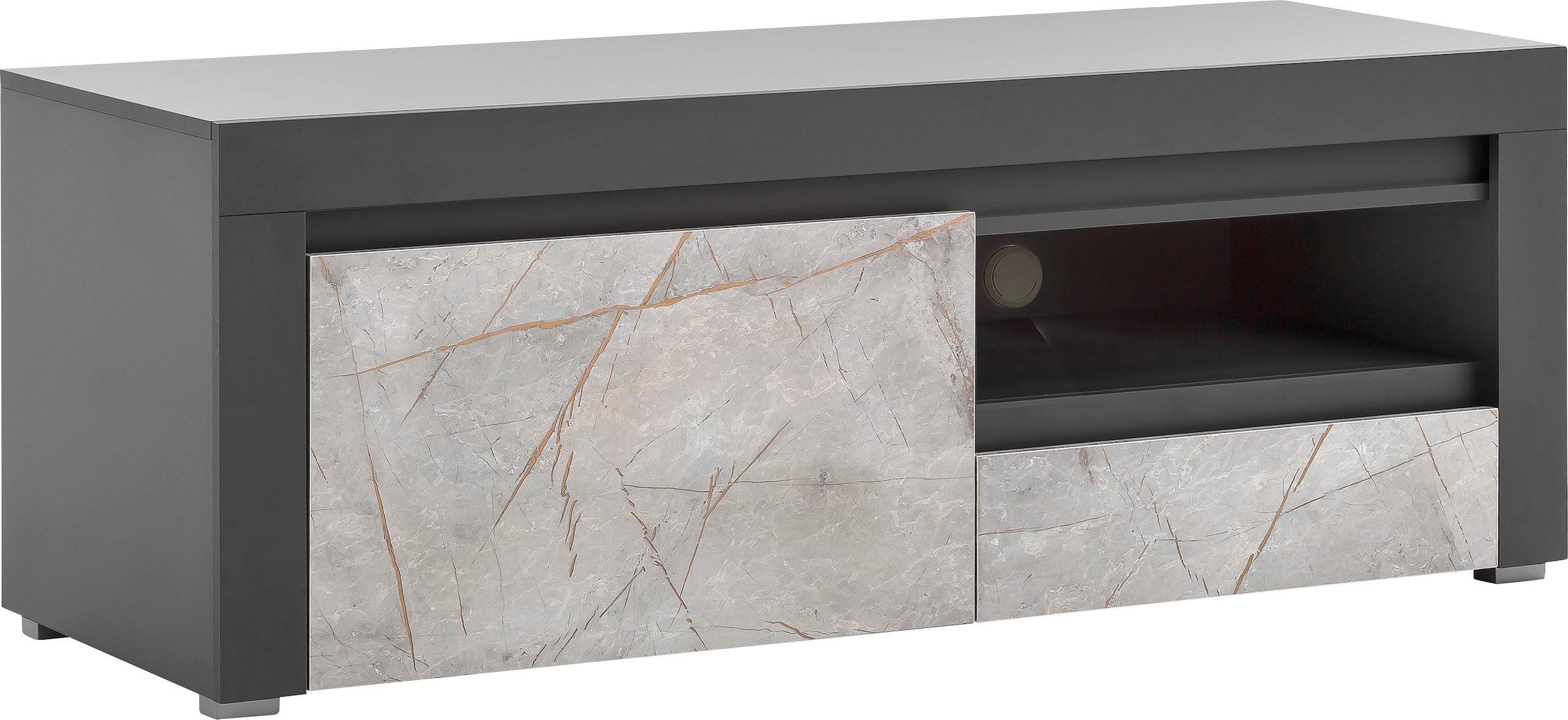 Home affaire Lowboard »Stone Marble«, mit einem edlen Marmor-Optik Dekor,  Breite 140 cm online bestellen | Jelmoli-Versand
