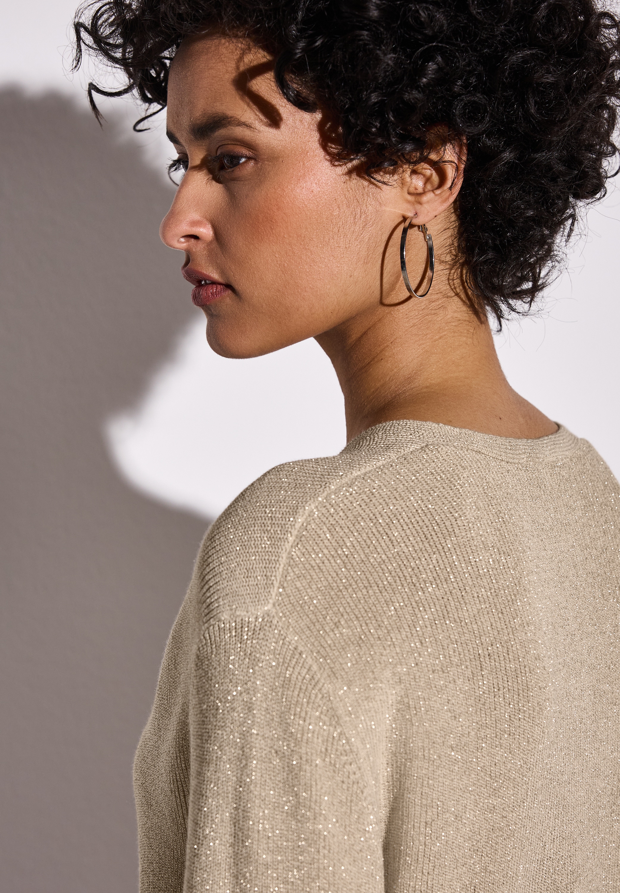 STREET ONE Strickpullover, mit metallisierten Fasern
