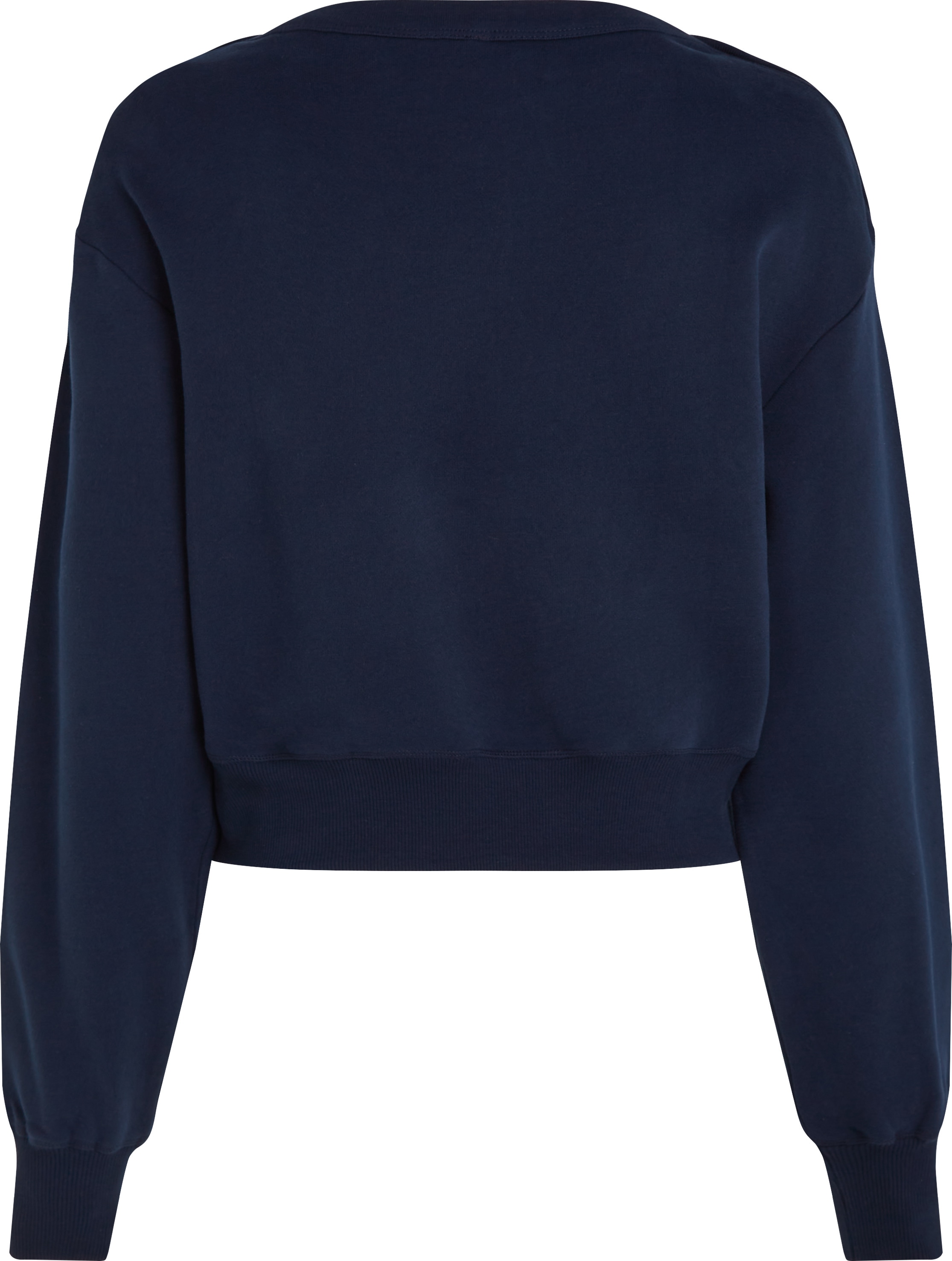 Tommy Hilfiger Curve Sweatshirt »CRV GOLD BTN BOAT-NK SWTSHRT«, in Grossen Grössen, mit goldfarbenem Knopf, U-Boot Ausschnitt