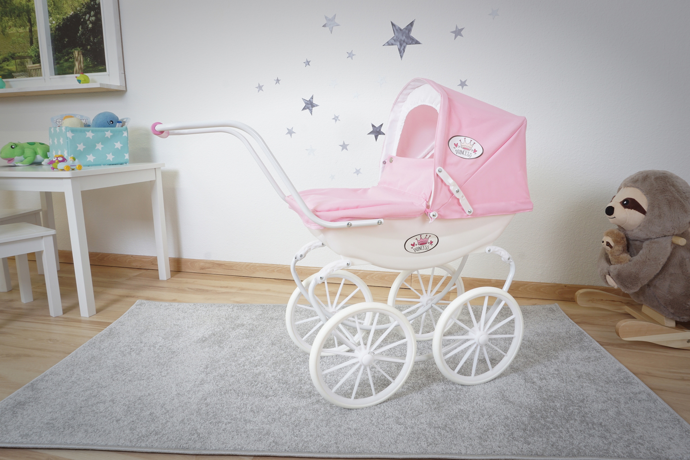 Knorrtoys® Puppenwagen »Classic - Princess White Rose«