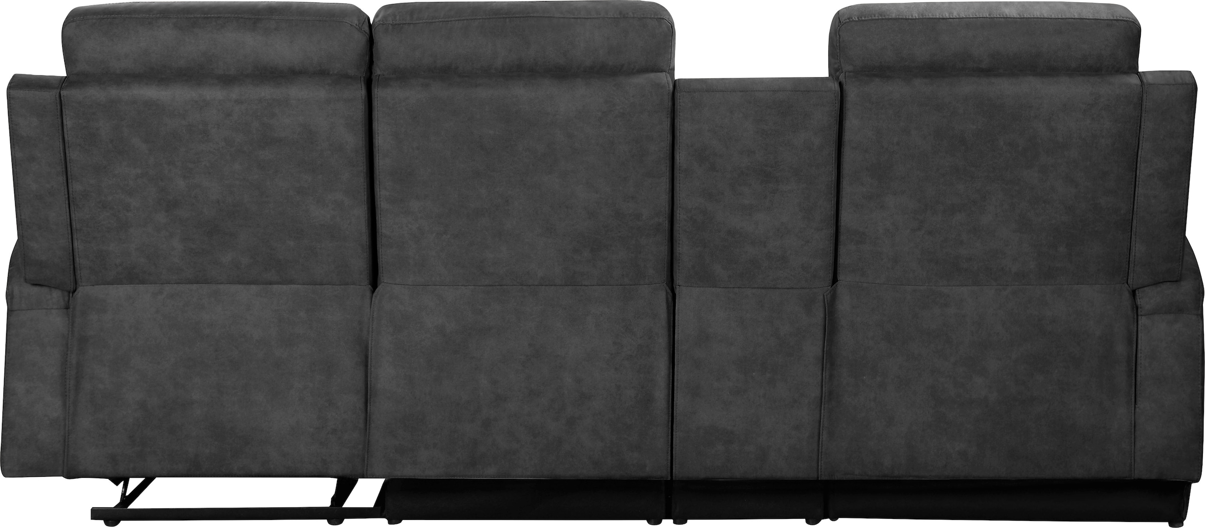 Home affaire Ecksofa »NAPORI Multimediasofa, 3er Kinosessel XXL, L-Form, 3 Bezugsstoffe«, Kinosofa mit Relaxfunktion, Getränkehalter, Staufach und Staukasten