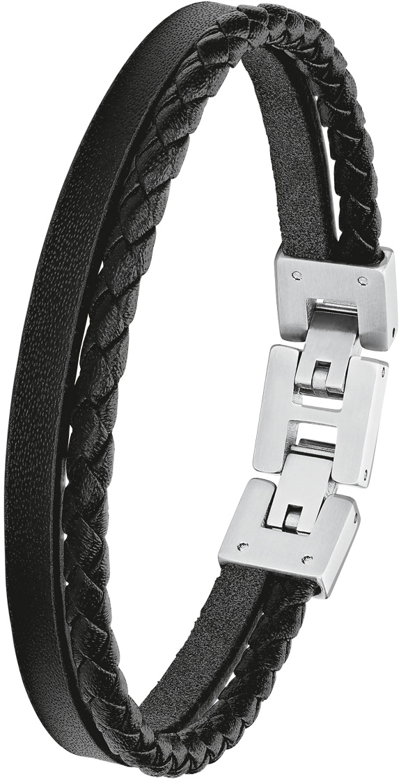 shoppen | Leder s.Oliver »2027411«, + online Edelstahl Armband Jelmoli-Versand aus