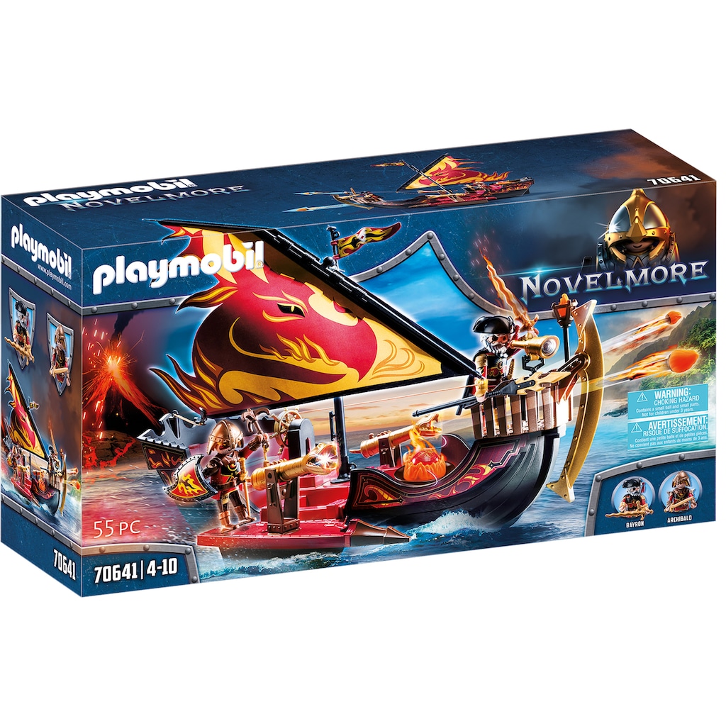 Playmobil® Konstruktions-Spielset »Burnham Raiders Feuerschiff (70641), Novelmore«, (55 St.)