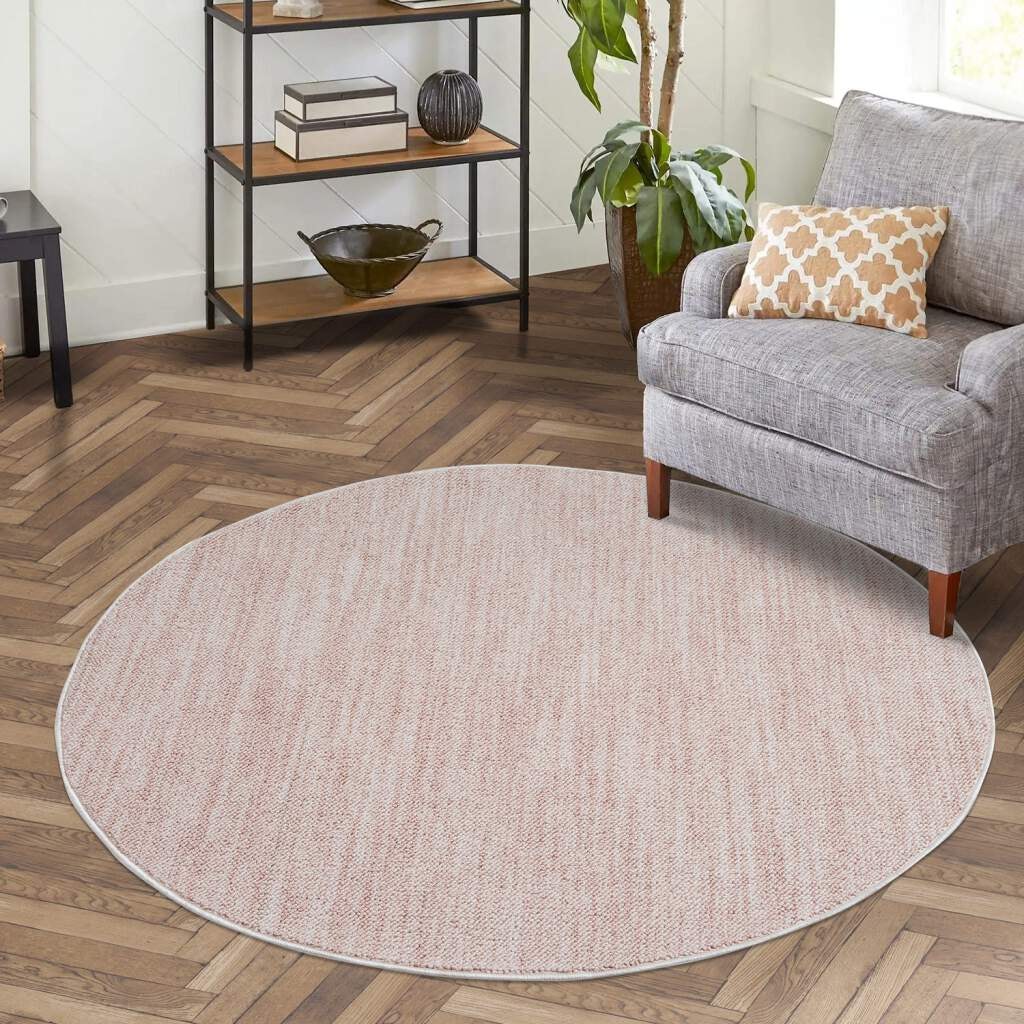 Carpet City Teppich »CLASICO 0052«, rund, Kurzflor, Meliert, Boho-Stil, Wohnzimmer