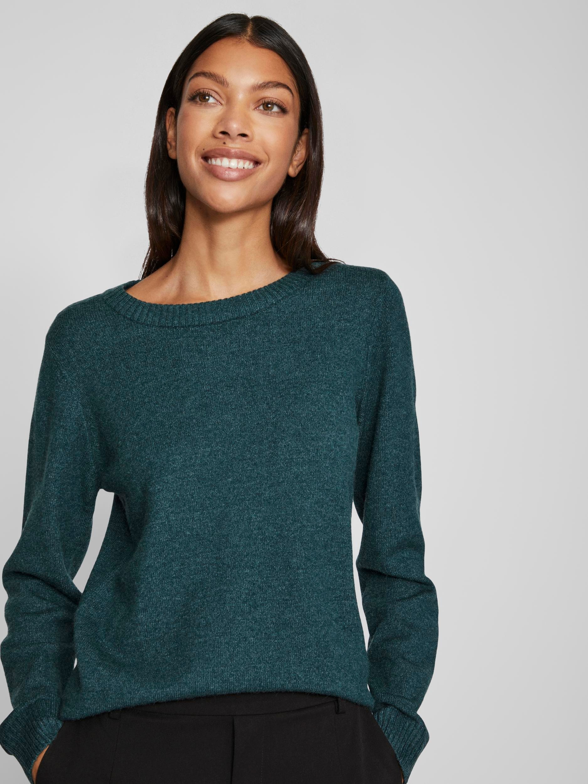 Vila Rundhalspullover »VIRIL O-NECK L/S KNIT TOP - NOOS«