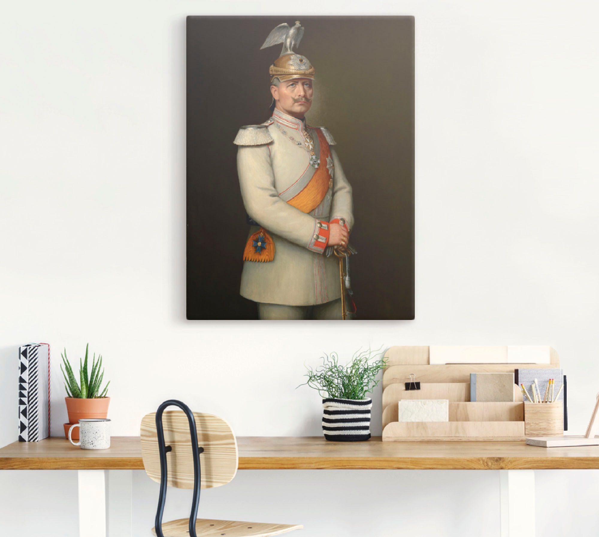 Artland Wandbild »Bildnis Kaiser Wilhelm II.«, Menschen, (1 St.), als Leinwandbild, Wandaufkleber in verschied. Grössen