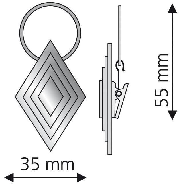 Liedeco Gardinenring, (Packung, 4 St., mit Dekoklammer), für  Gardinenstangen Ø 16 mm online kaufen | Jelmoli-Versand