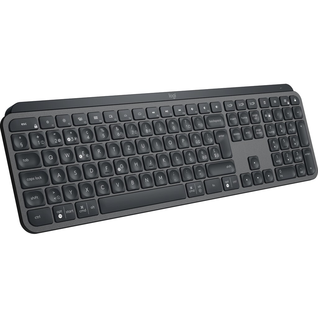 Logitech Tastatur »MX Keys CH-Layout«, (Ziffernblock)