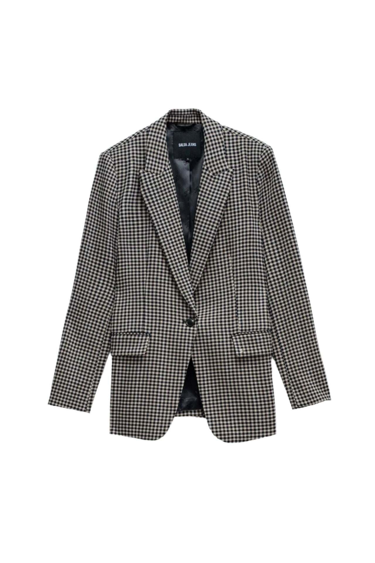 Salsa Kurzjacke »Salsa Jeans Blazer Checkered Suit Blazer«