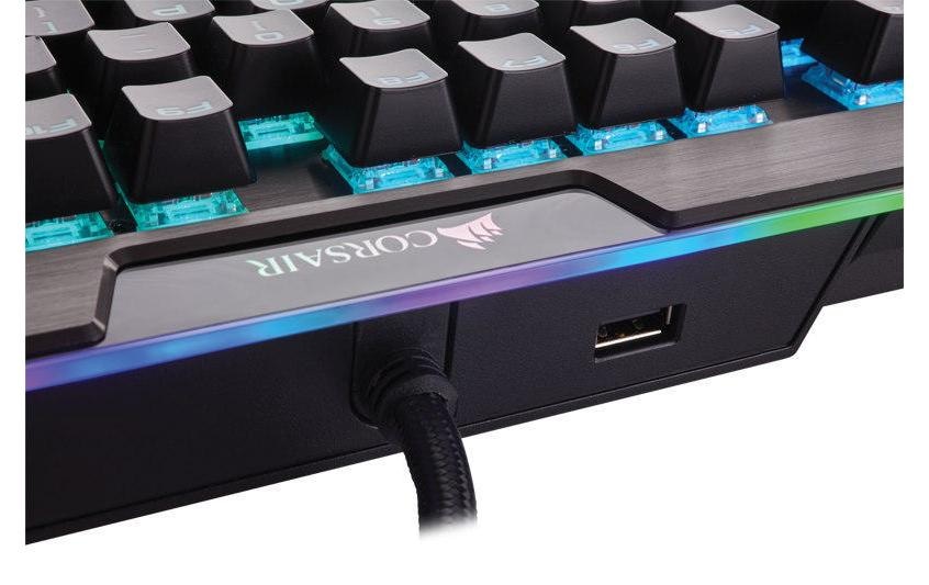 Corsair Gaming-Tastatur »K95 RGB Platinum Cherry MX Speed«, (Ziffernblock-Handgelenkauflage)