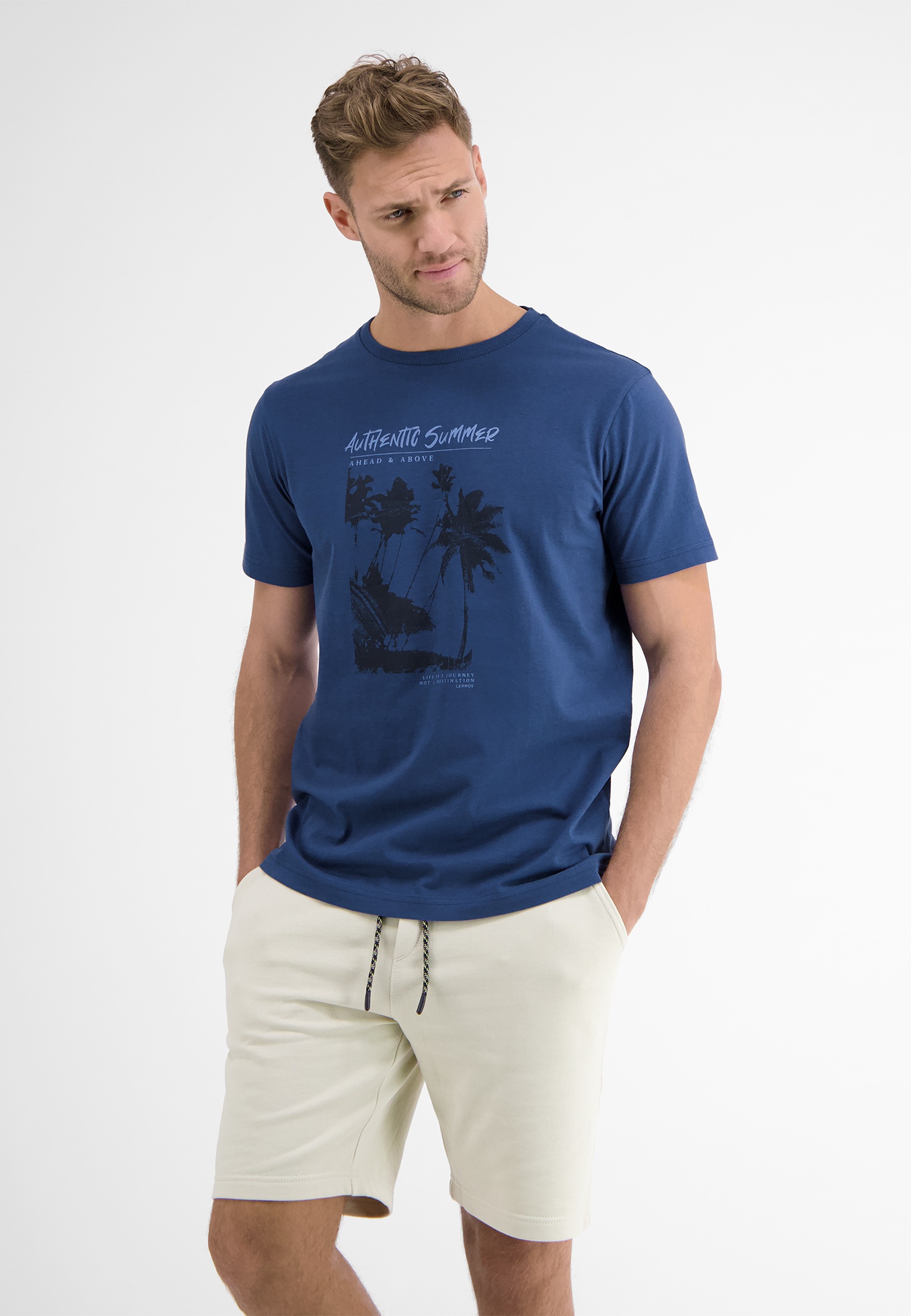 LERROS T-Shirt »LERROS T-Shirt mit Frontprint«