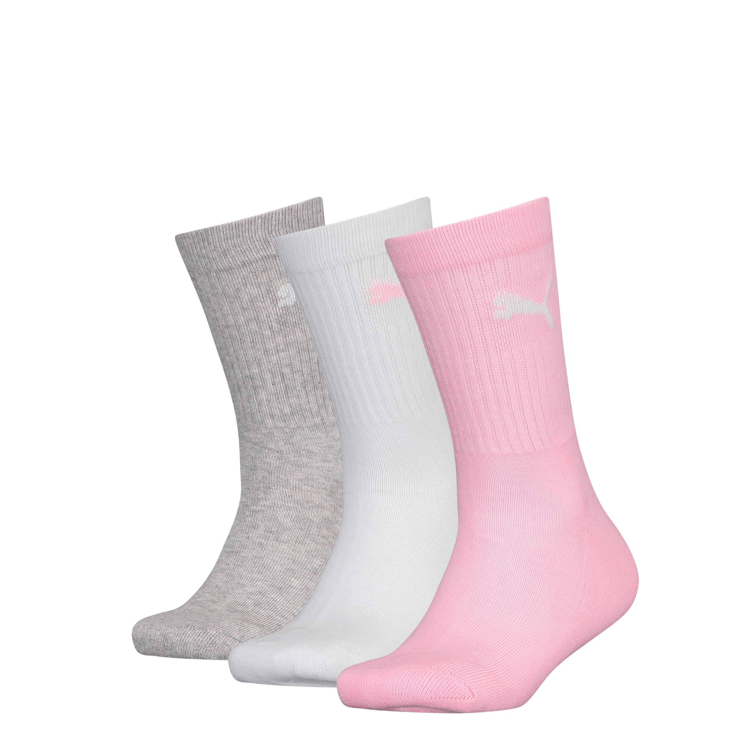 PUMA Socken »PUMA KIDS CREW SOCK 3P« 3 Paar, 3 Paar tlg. Junior mit klassischer Rippe
