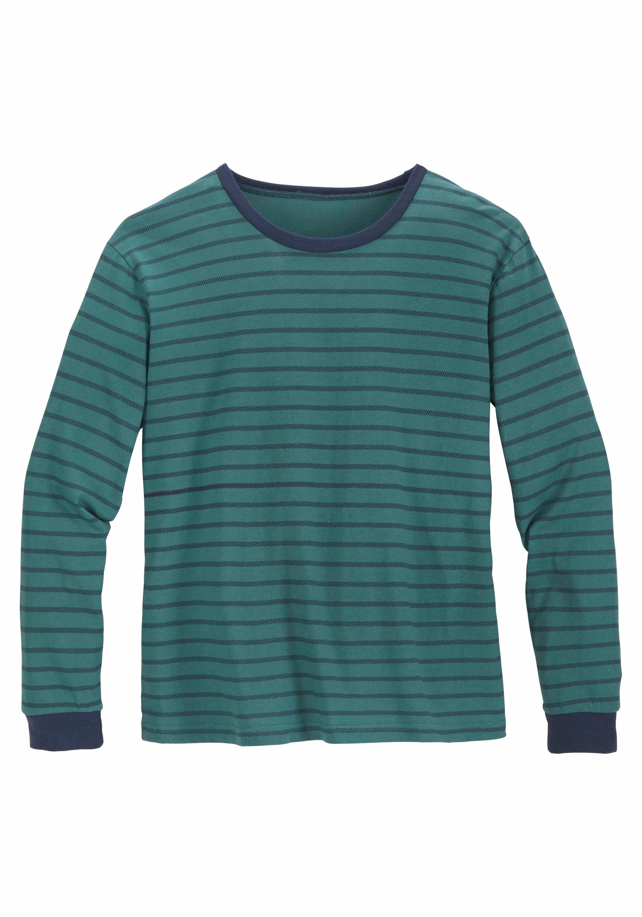 (2 Jelmoli-Versand 1 entdecken zweifarbig tlg., Oberteil gestreiftem | Stück), ✵ Pyjama, mit le günstig jogger®