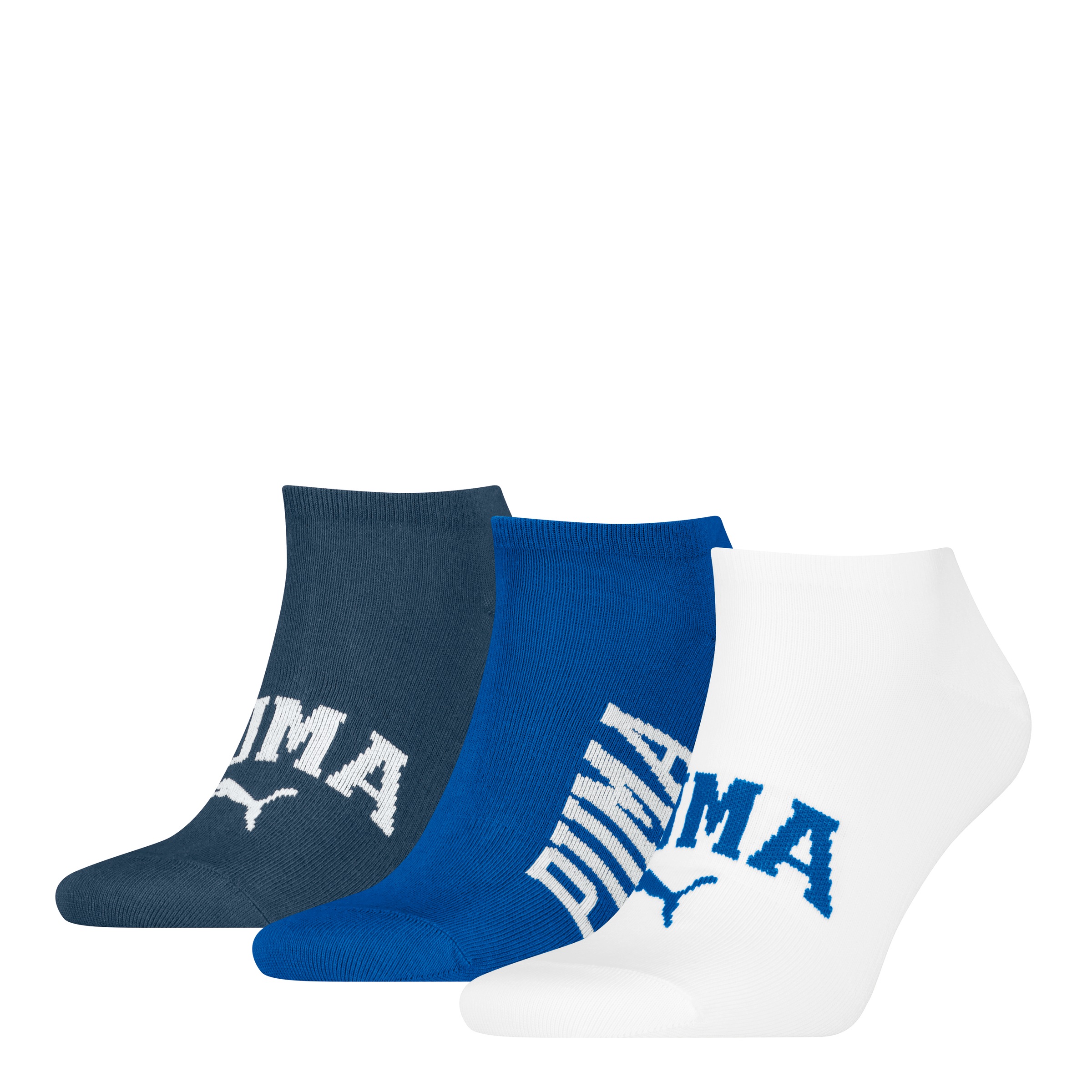 PUMA Sneakersocken 3er Pack, 3 Paar tlg. mit verstärkter Ferse und Zehenbereich