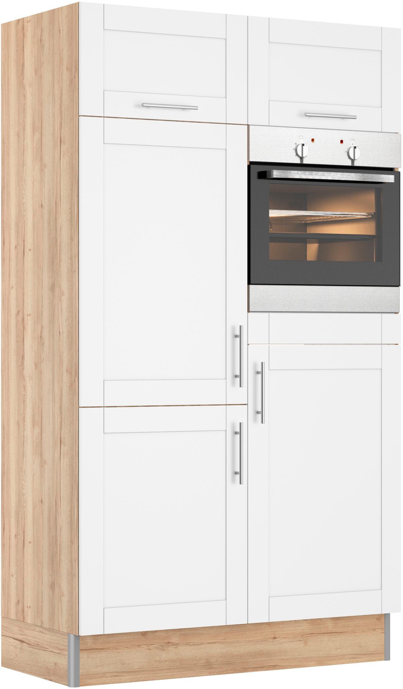 ❤ OPTIFIT Küche »Ahus, Back-/Kühlmodul«, Breite 120 cm, wahlw. mit  E-Geräten, Soft Close Funktion, MDF Fronten kaufen im Jelmoli-Online Shop