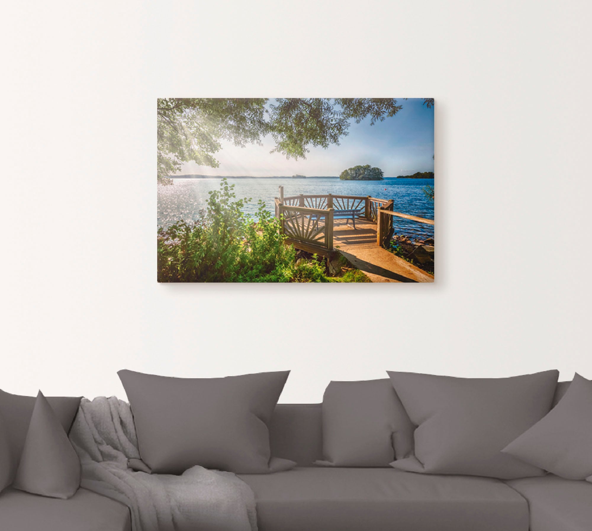 Artland Wandbild »Holsteinsche Schweiz Plöner See«, Gewässer, (1 St.), als Leinwandbild, Poster in verschied. Grössen