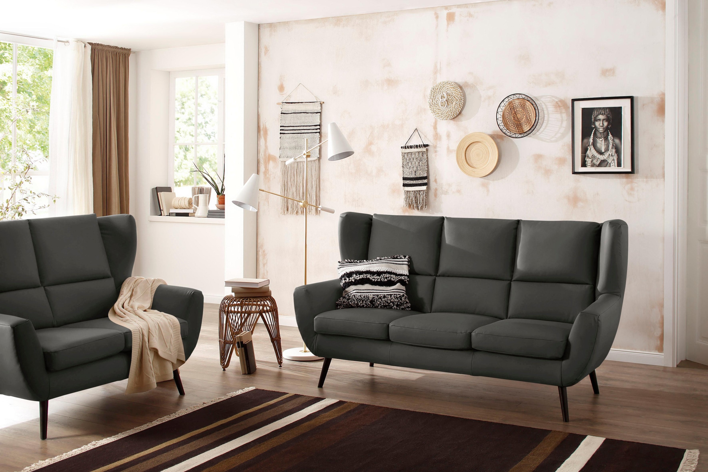 Home affaire 3-Sitzer auch Jelmoli-Versand | shoppen online »Forli«, NaturLEDER® in