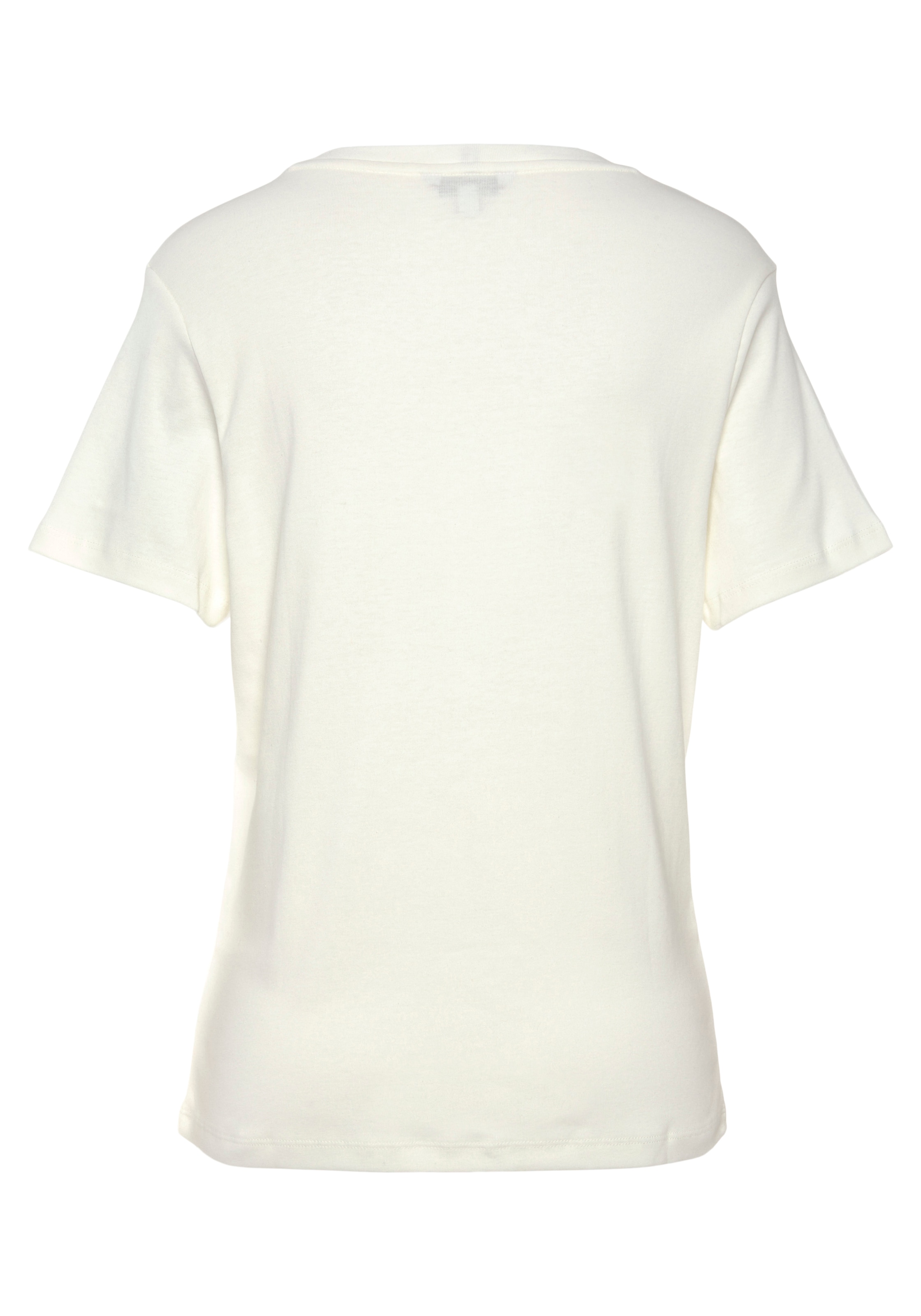 Tommy Hilfiger Curve V-Shirt »CRV SLIM CODY RIB V-NECK SS«, PLUS SIZE CURVE,mit Tommy Hilfiger Logo-Stickerei