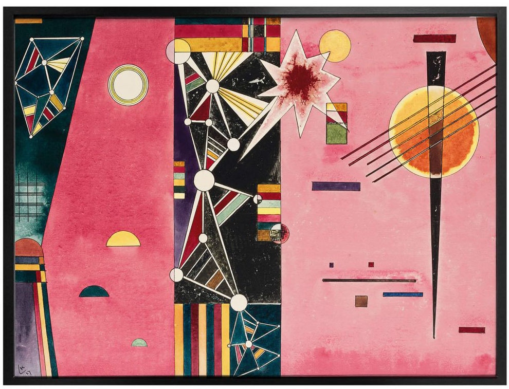 Wall-Art Poster »Kandinsky abstrakte Kunst Rosa Rot«, Abstrakt, (1 St.),  Poster, Wandbild, Bild, Wandposter online bestellen | Jelmoli-Versand