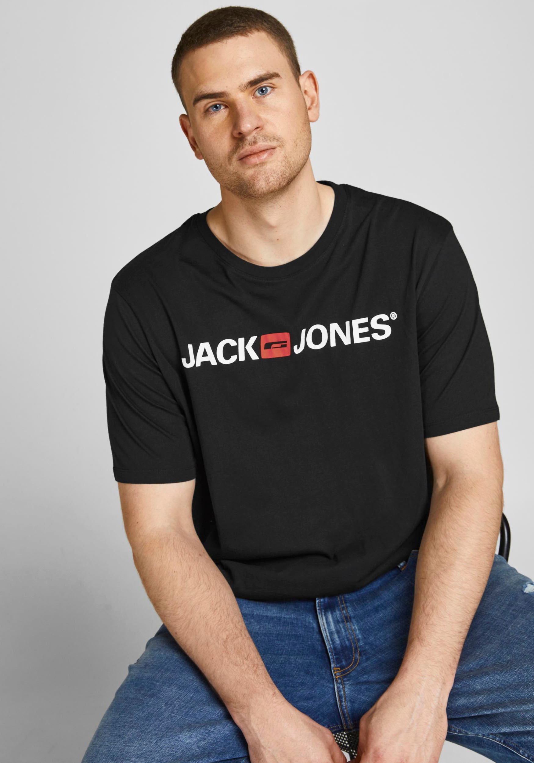 Jack & Jones PlusSize T-Shirt »CORP LOGO TEE«, bis Grösse 6XL