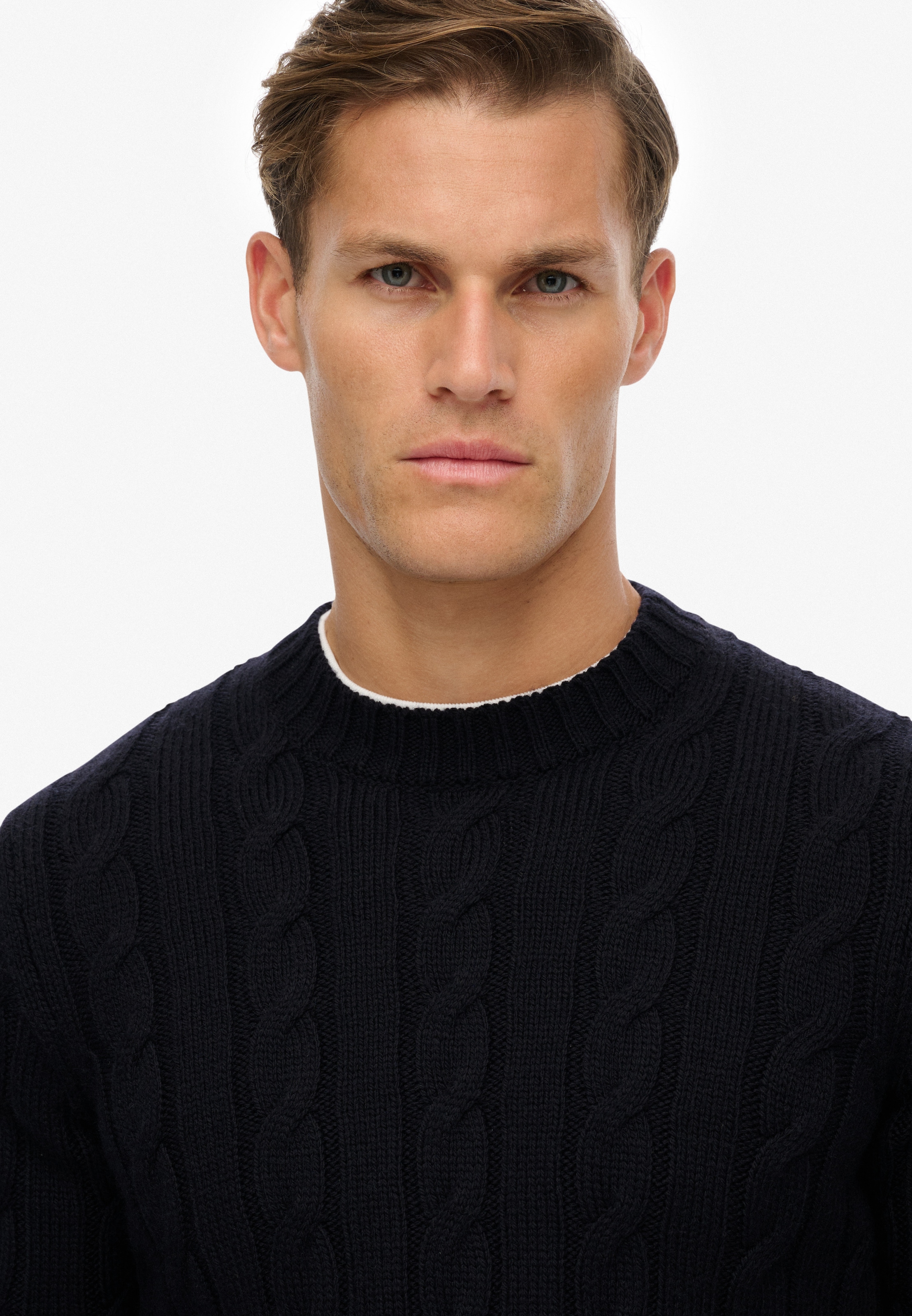 Superdry Strickpullover »JACOB CABLE JUMPER«