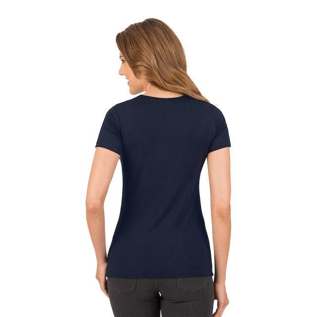 Viskose« Jelmoli-Versand online Schweiz Trigema Rundhalsshirt bei »TRIGEMA kaufen T-Shirt aus