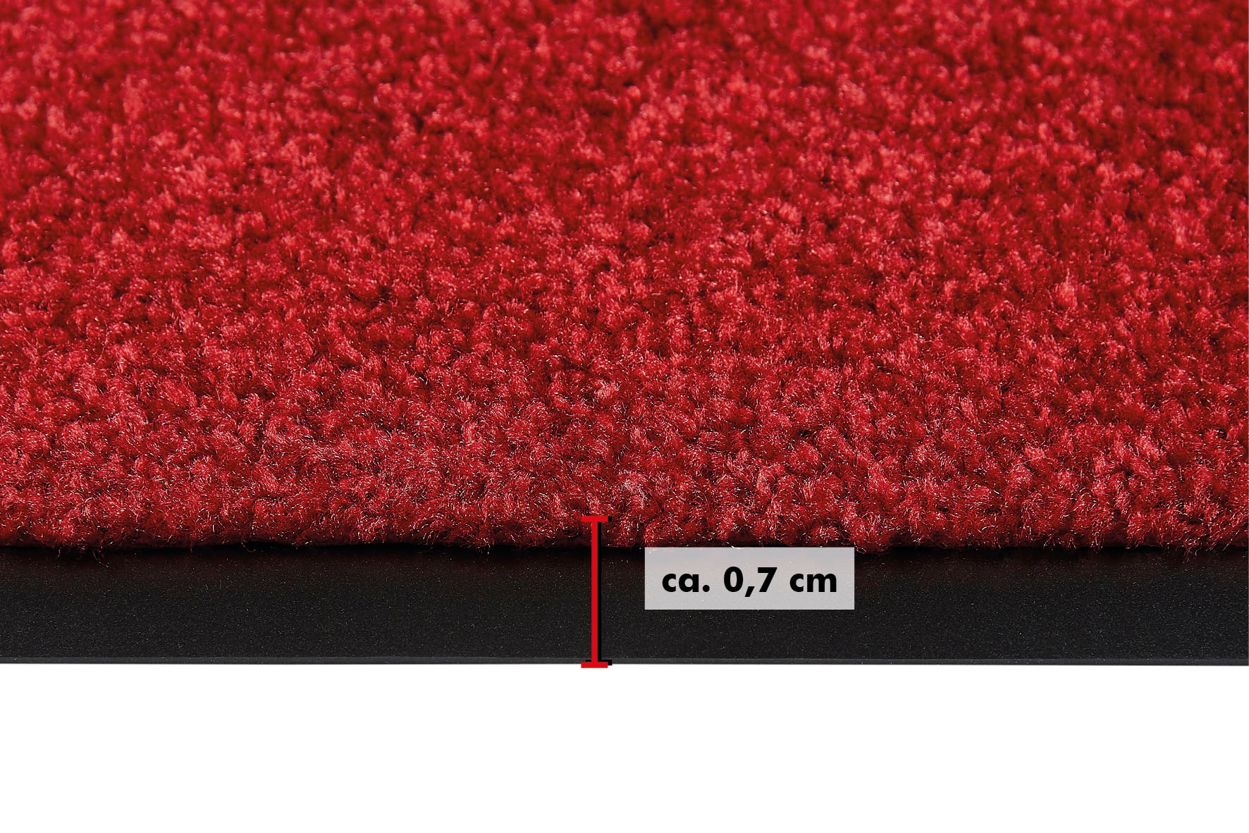 Andiamo Fussmatte »Super Wash & Clean, Made in Belgium«, rechteckig, 7 mm Höhe, Schmutzfangmatte, Uni Farben, rutschhemmend, waschbar