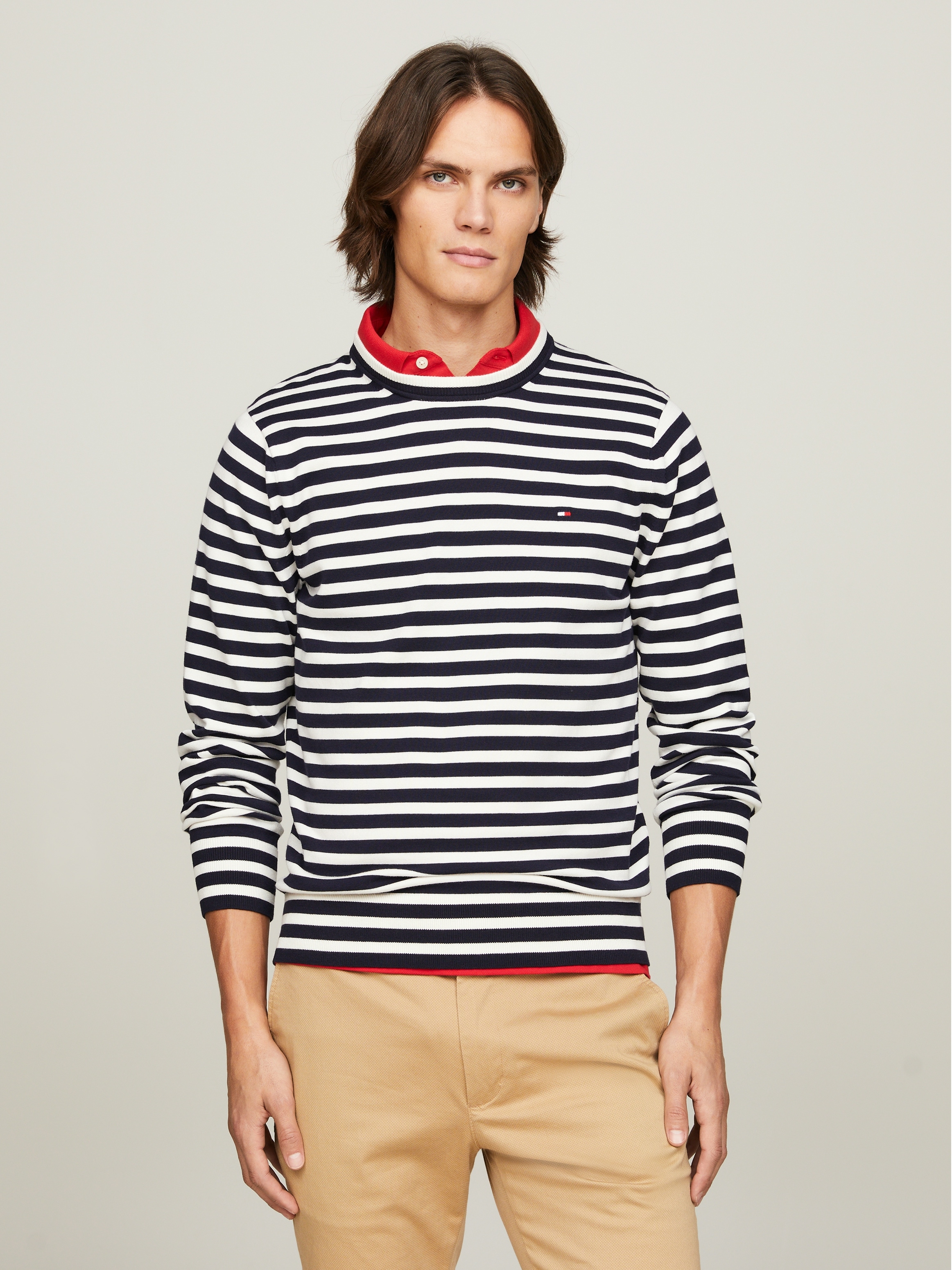 Tommy Hilfiger Rundhalspullover »1985 CREW NECK SWEATER«, von der Kollektion aus 1985 inspiriert