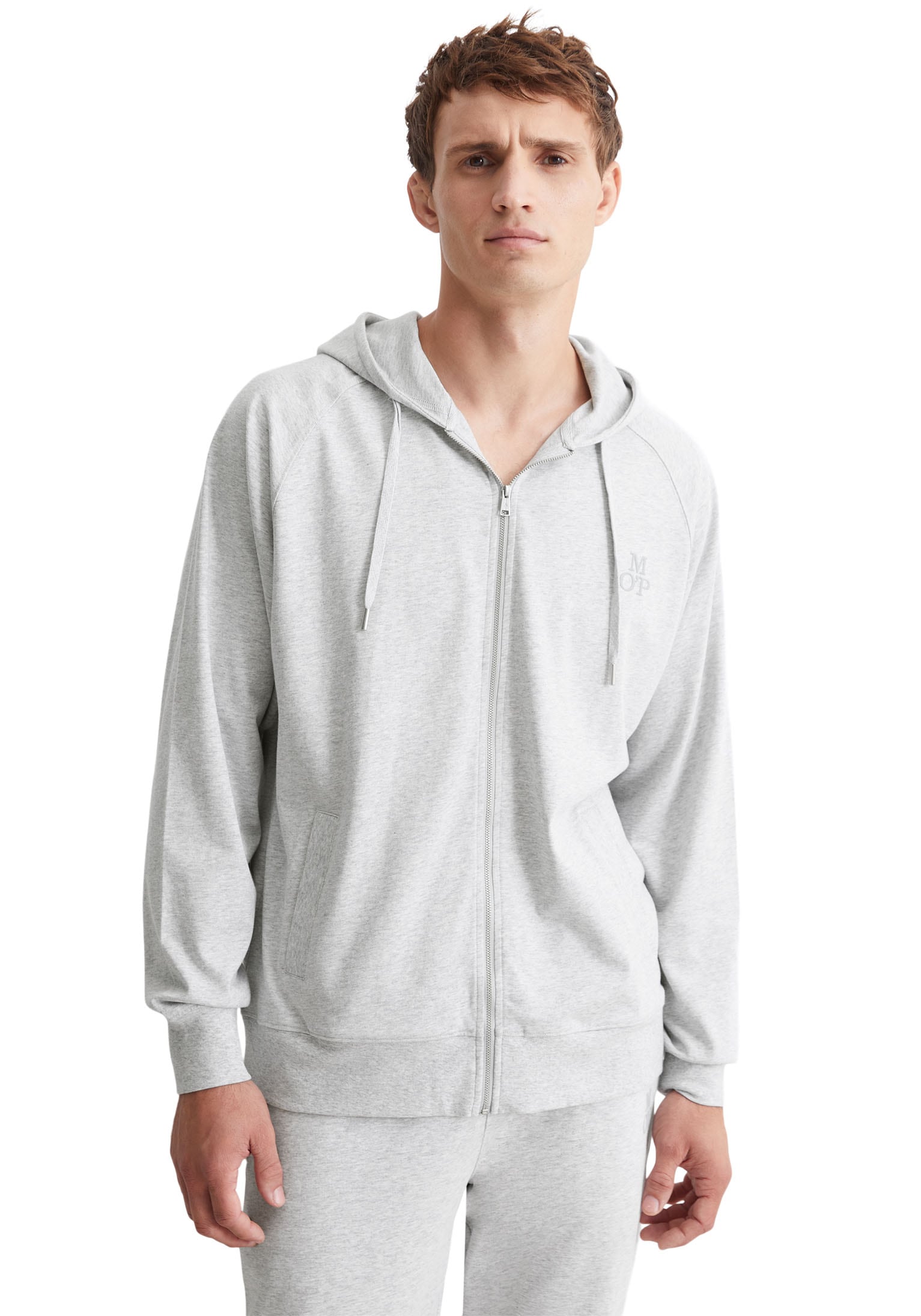 Marc O'Polo Sweatjacke, mit dezentem Logodruck