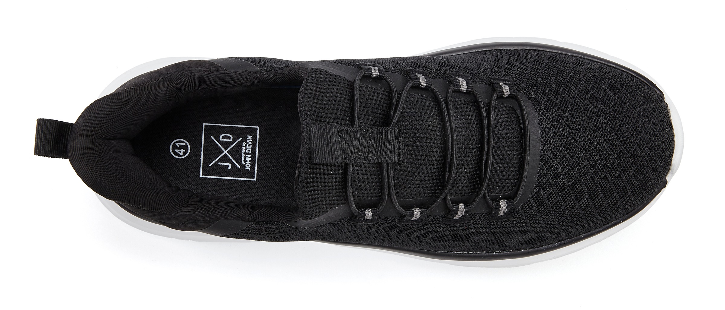 John Devin Sneaker »Halbschuhe, Freizeitschuhe«, mit elastischen Bändern für schnelles Reinschlüpfen, Unisex VEGAN