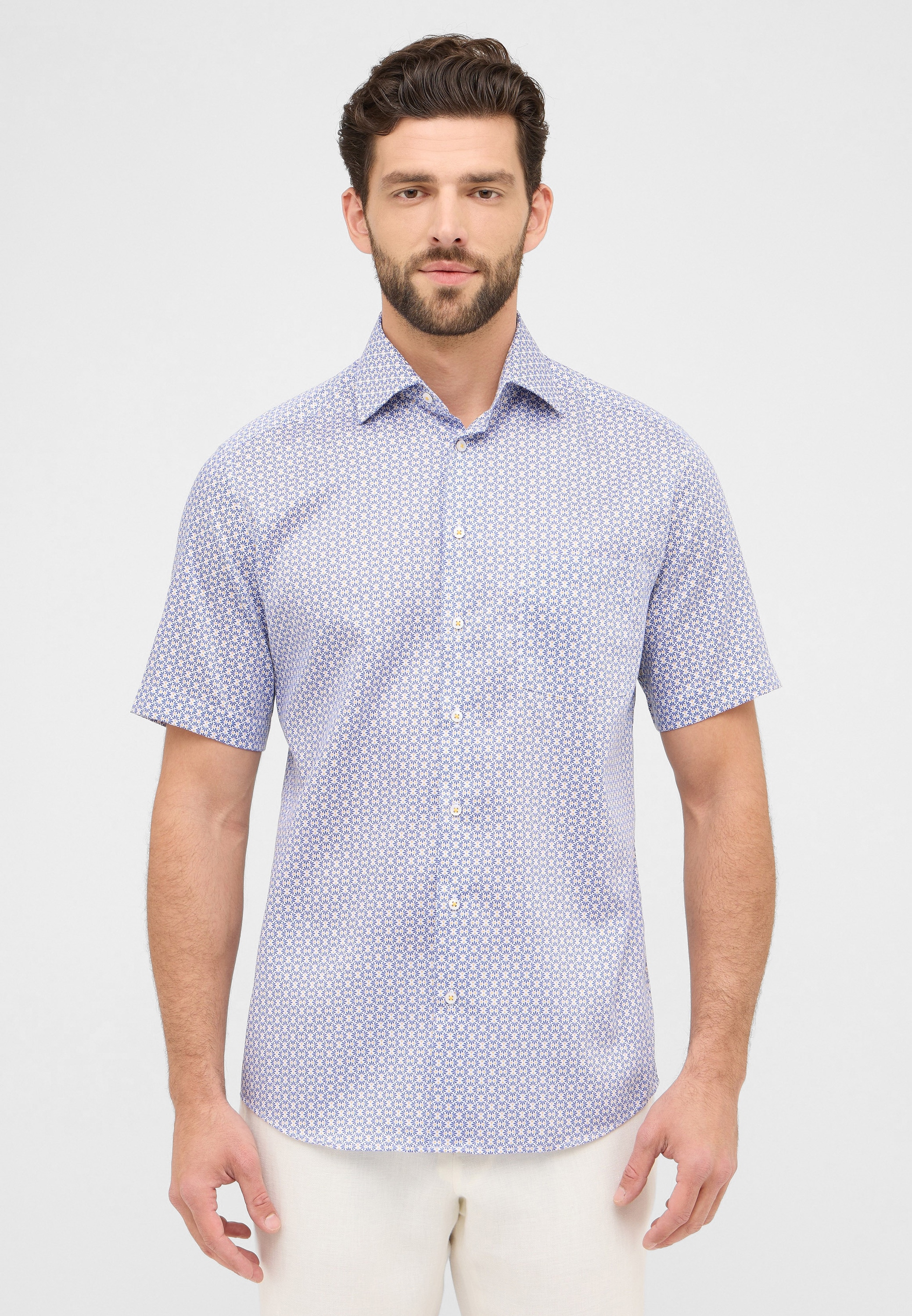 Eterna Kurzarmhemd »MODERN FIT« NON IRON (bügelfrei)