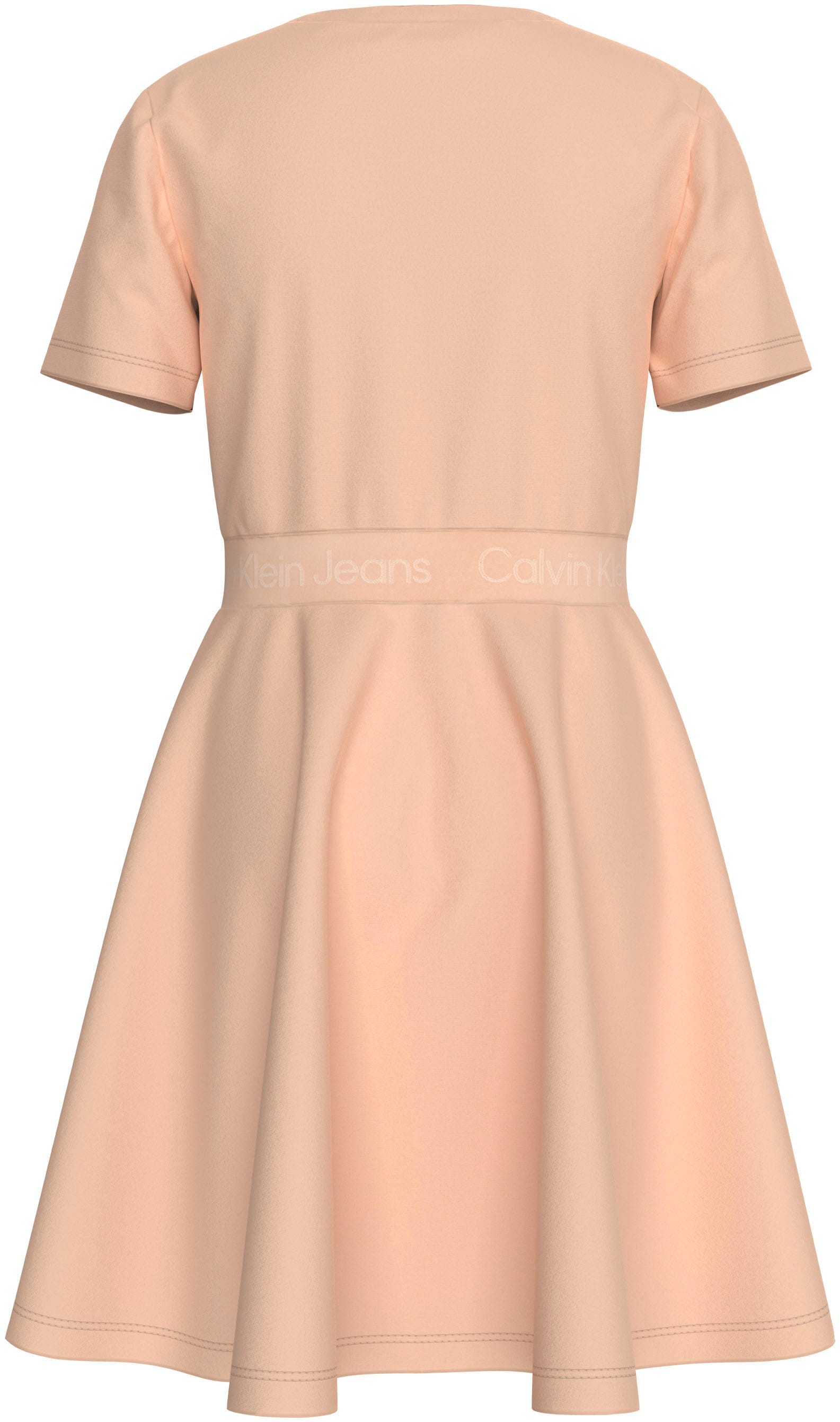 Calvin Klein Jeans Jerseykleid »PUNTO TAPE FIT FLARE SS DRESS«, für Kinder bis 16 Jahre