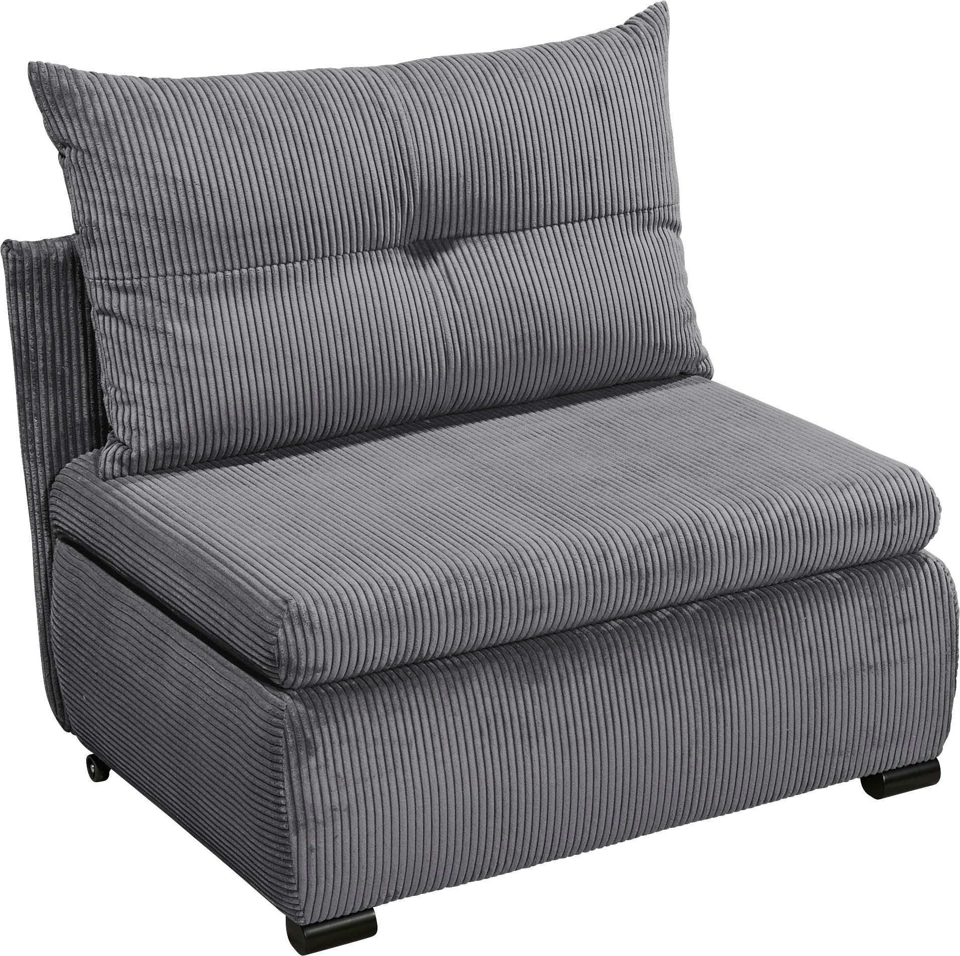ED EXCITING DESIGN Schlafsofa »Charlie«, frei im Raum stellbar, mit Bettkasten, Schlaffunktion & 1 Rückenkissen