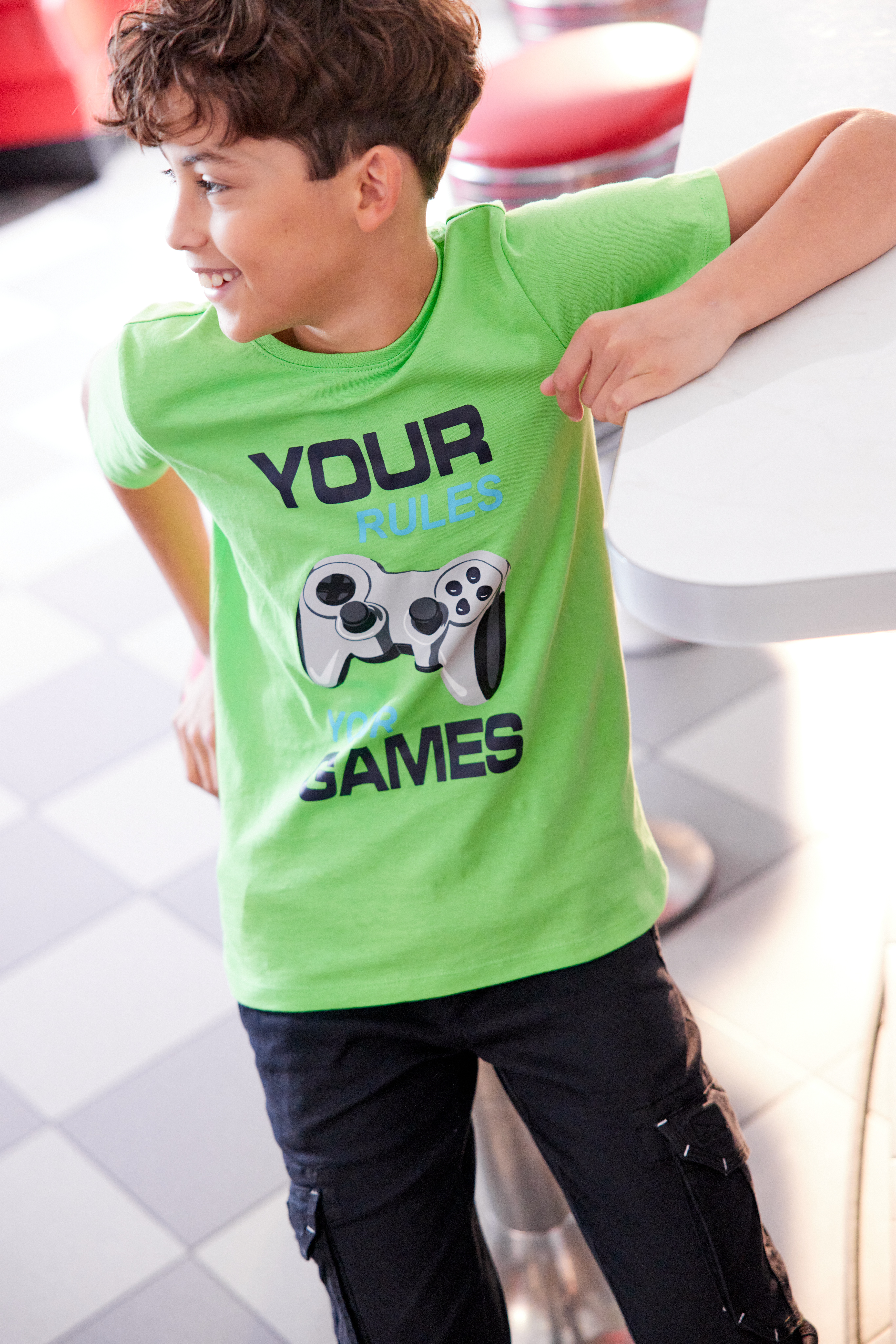 ✵ KIDSWORLD T-Shirt Gamer MINUTES«, 5 »JUST Spruch kaufen MORE | online Jelmoli-Versand